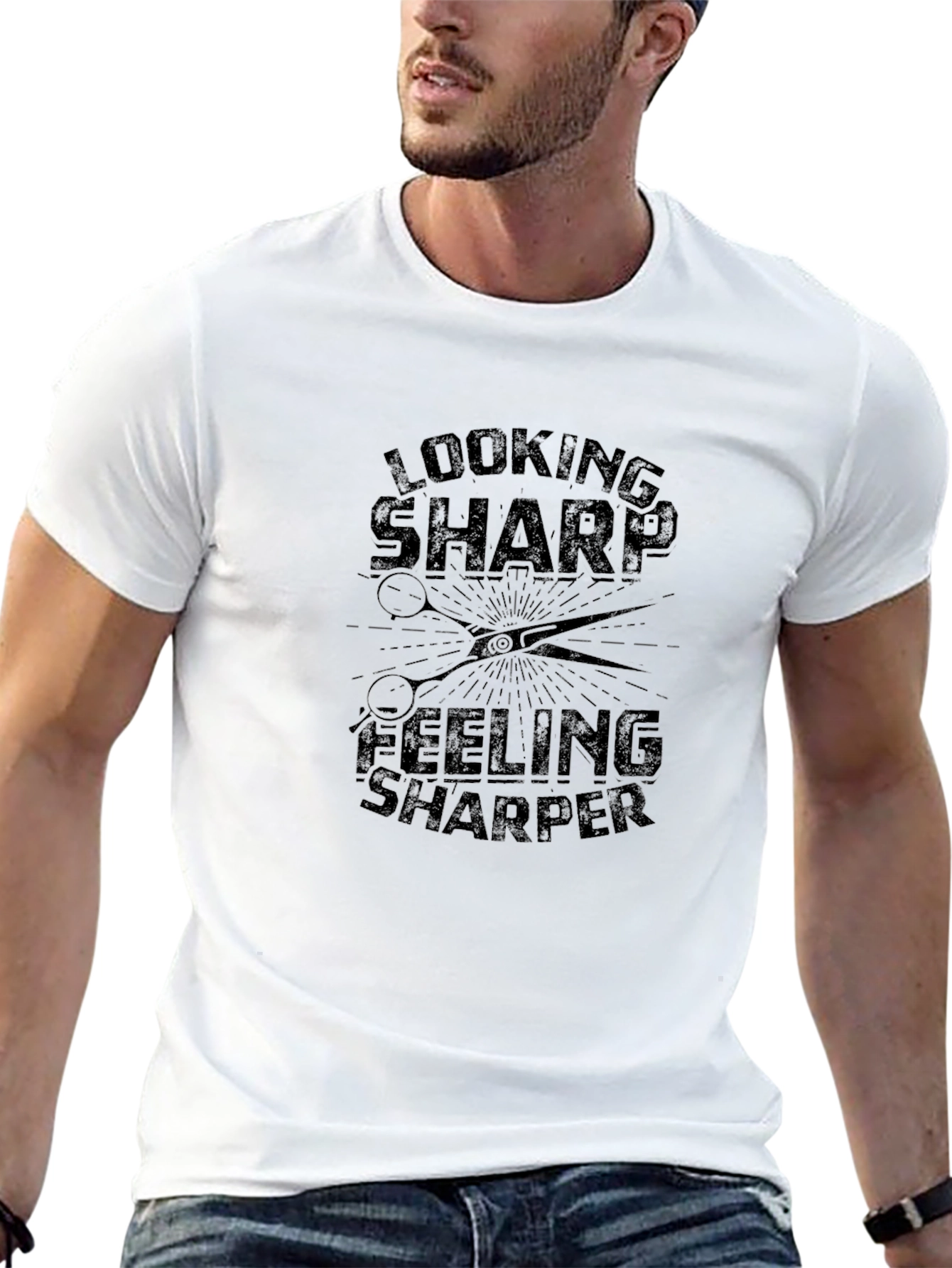 Looking Sharp Barber T-Shirt