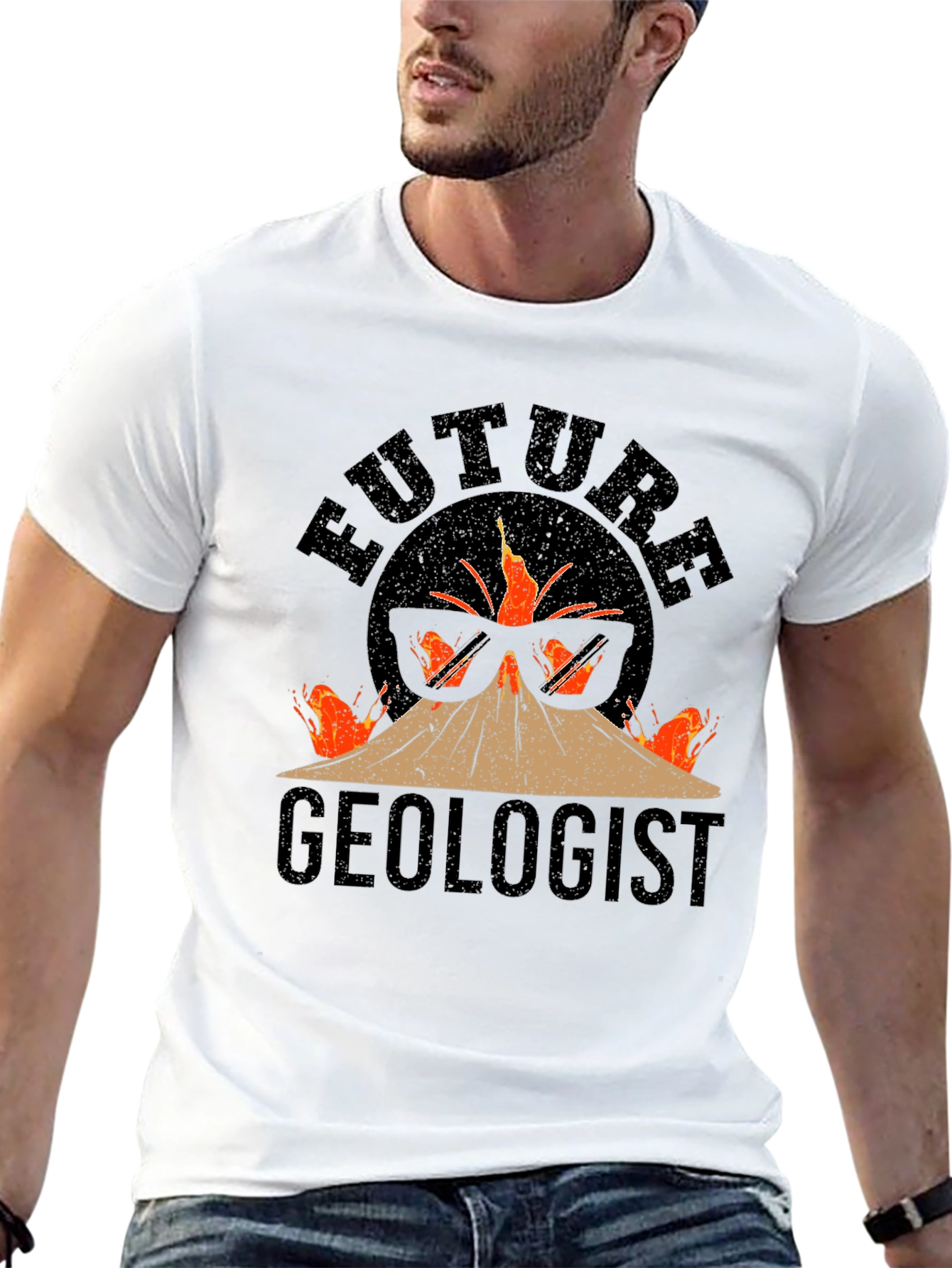 Future Geologist Volcano Graphic Tee