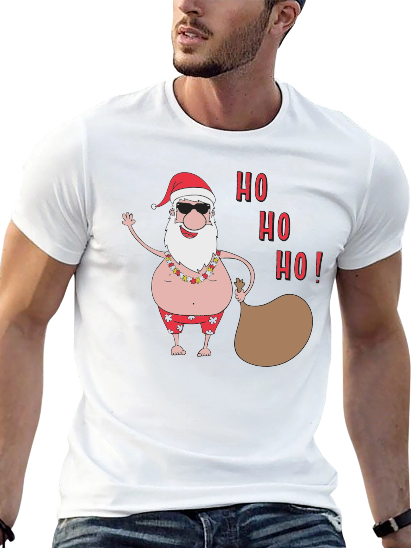 Tropical Santa Claus T-Shirt