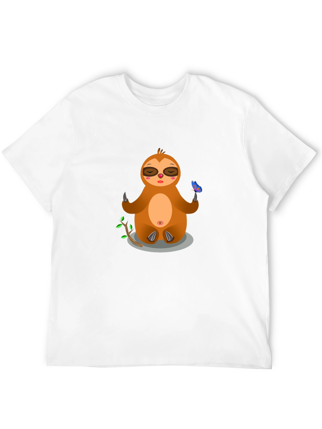 Meditating Sloth Graphic T-Shirt