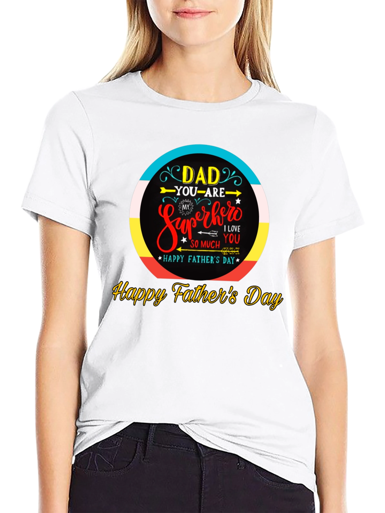 Dad Superhero T-Shirt - Happy Fathers Day Gift