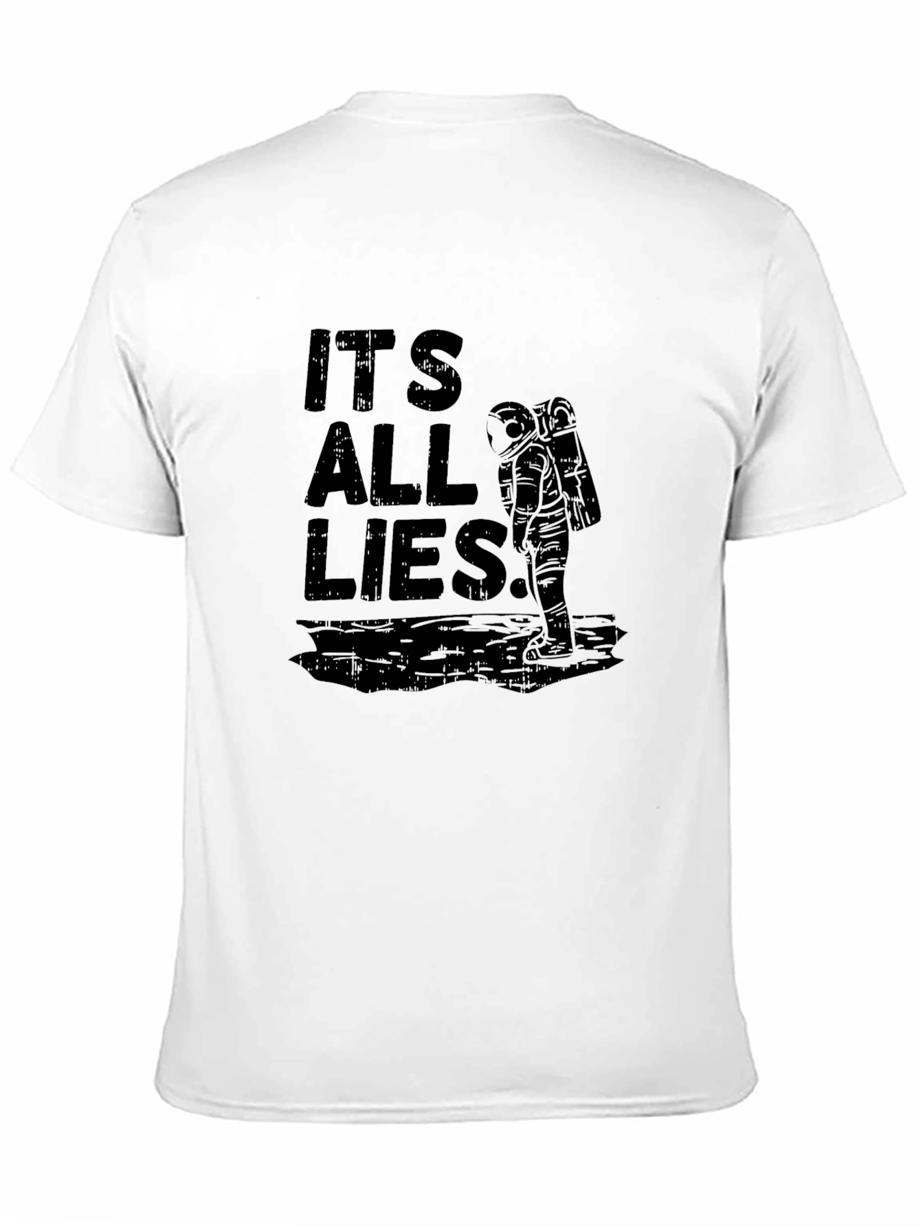 Its All Lies T-Shirt - Moon Landing Conspiracy