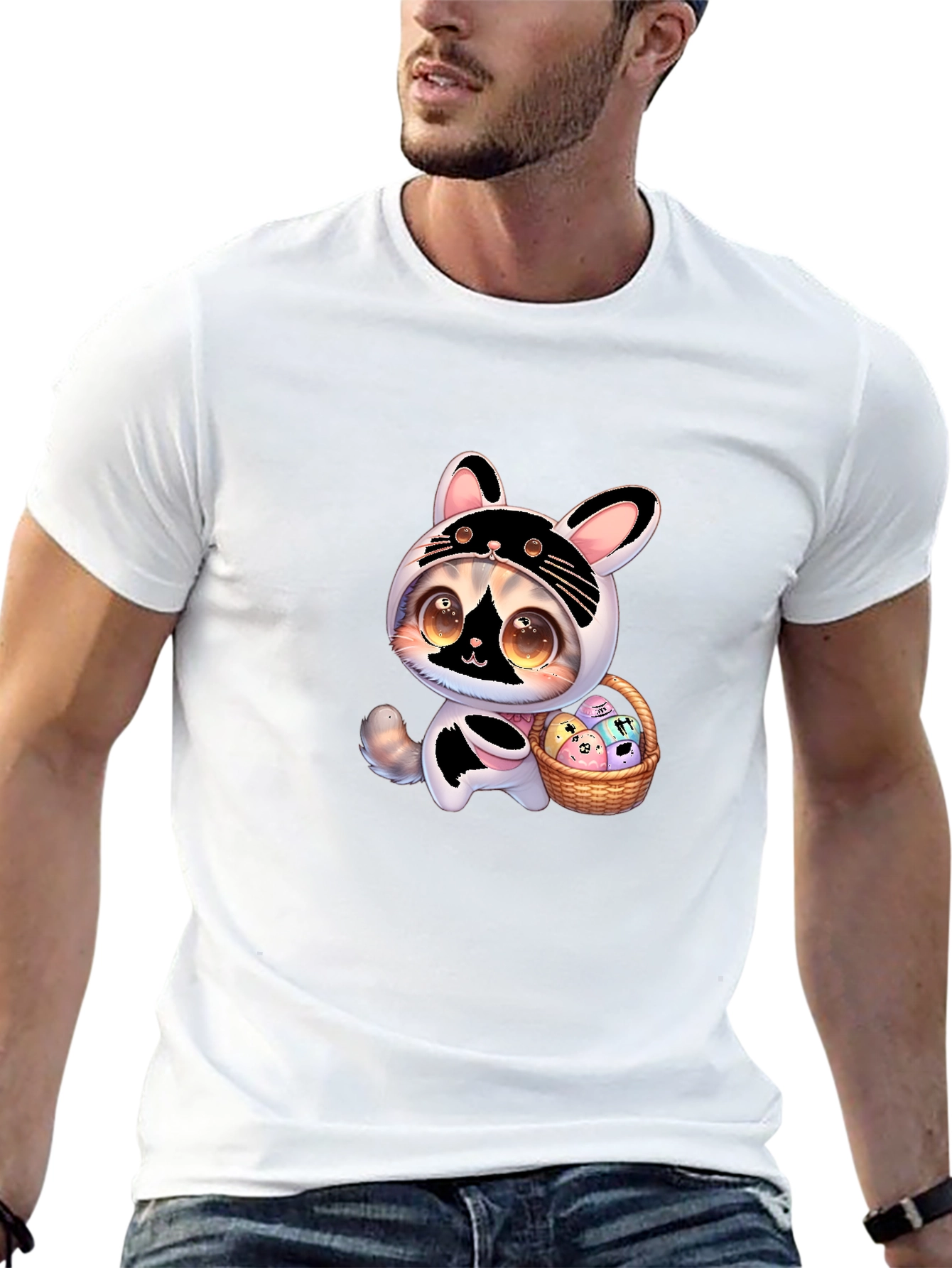 Cute Easter Cat T-Shirt
