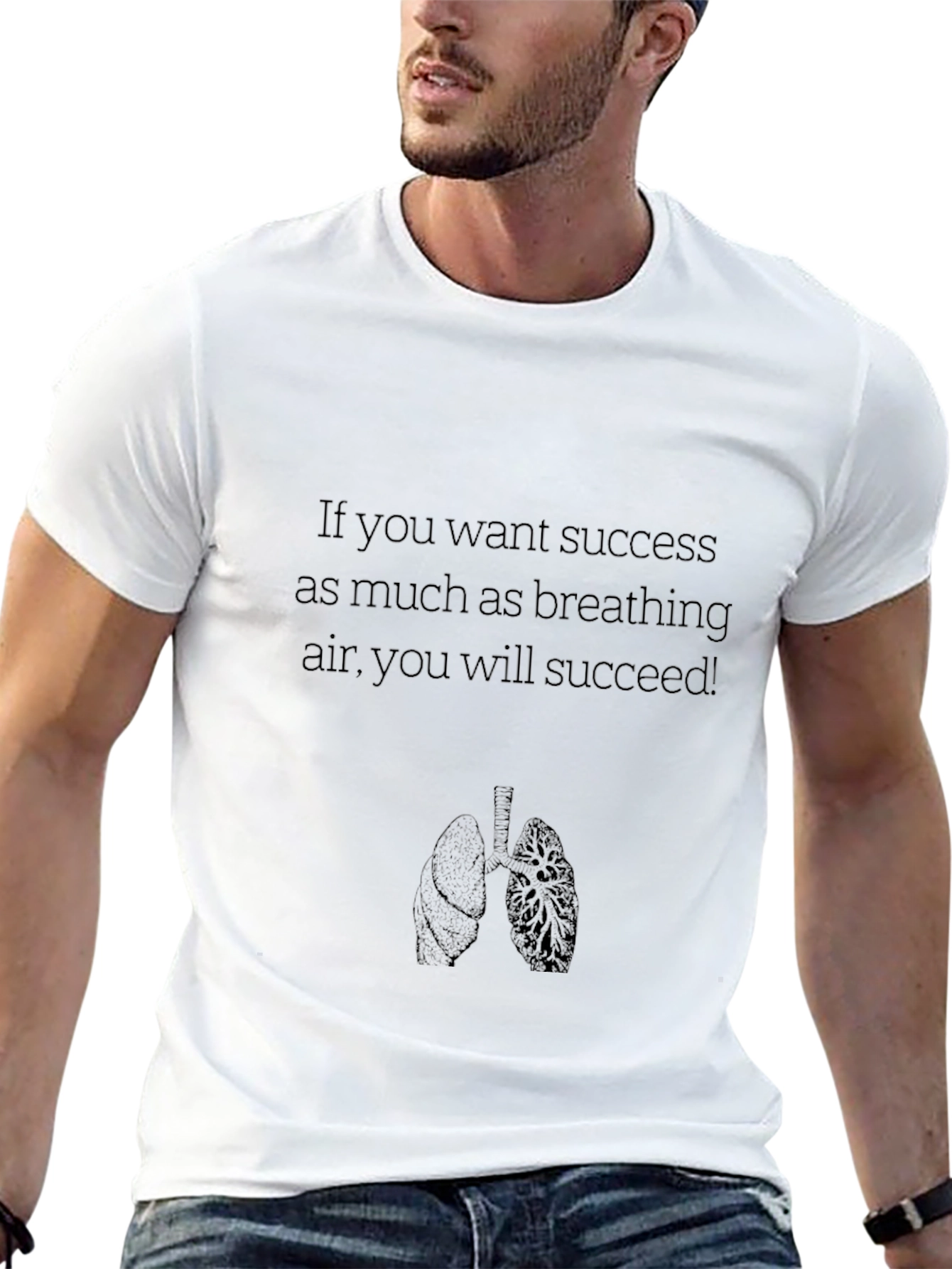 Motivational Lung Graphic T-Shirt