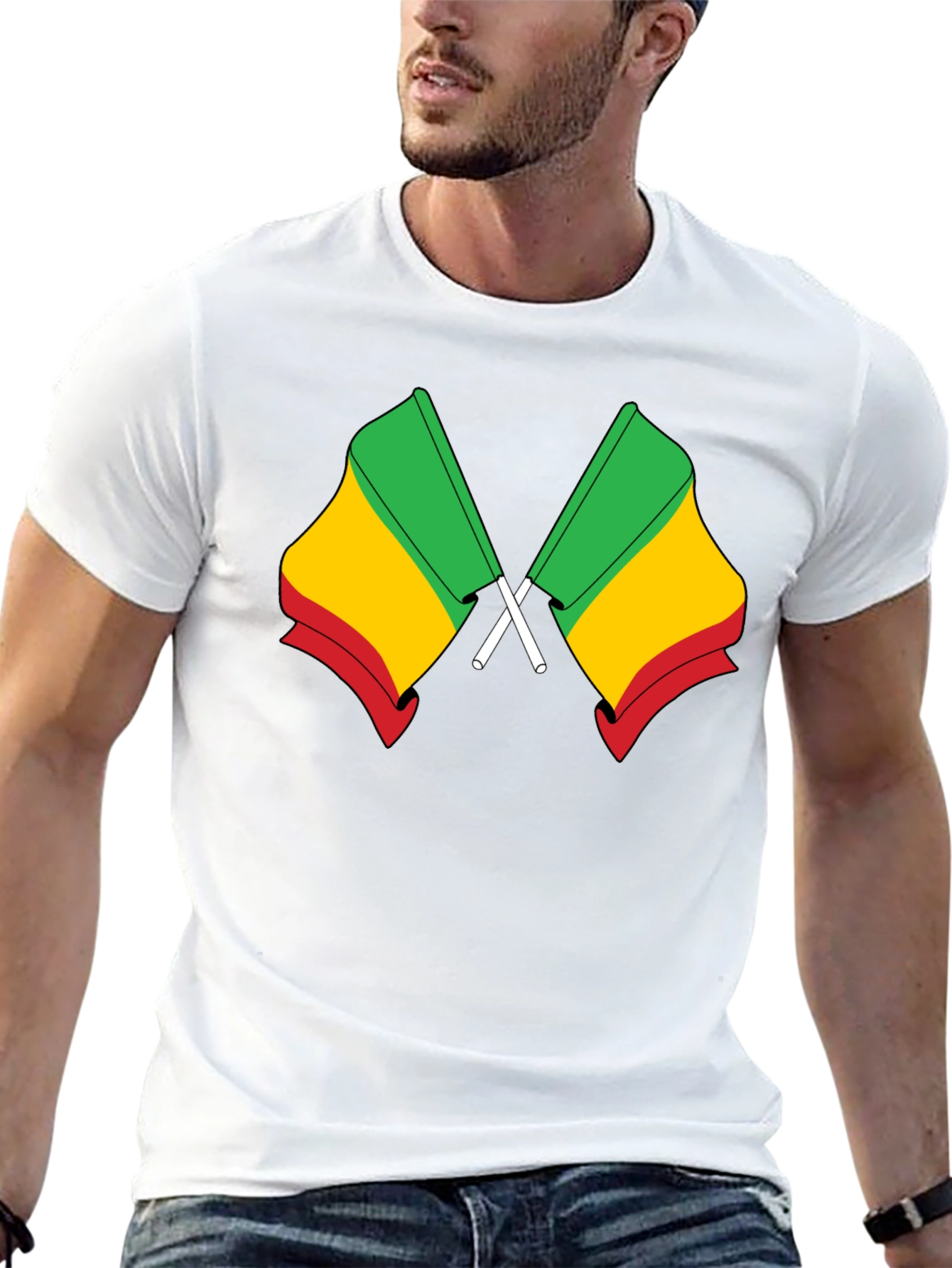 Benin Flag T-Shirt - Black Cotton Tee