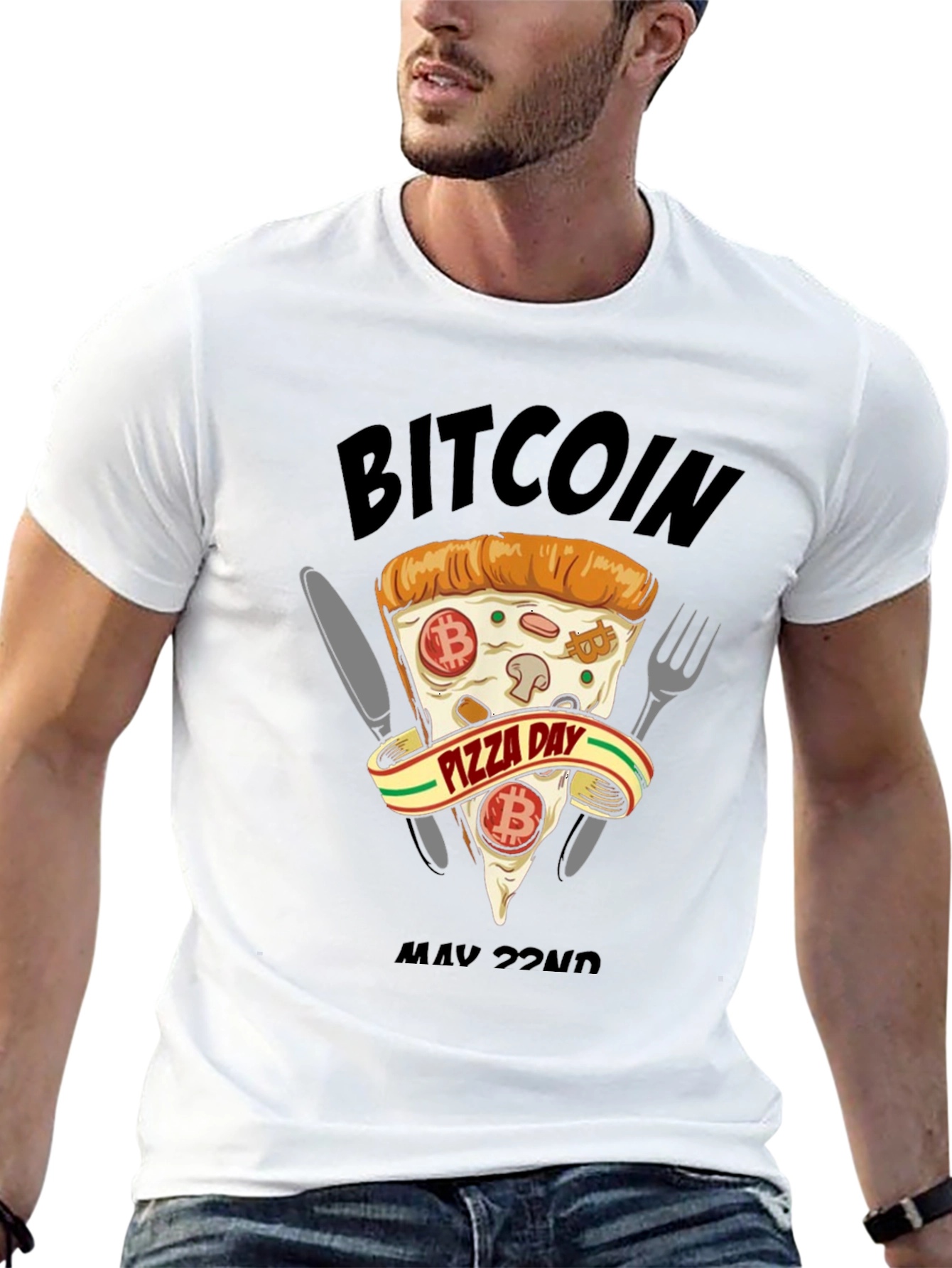 Bitcoin Pizza Day Black T-Shirt