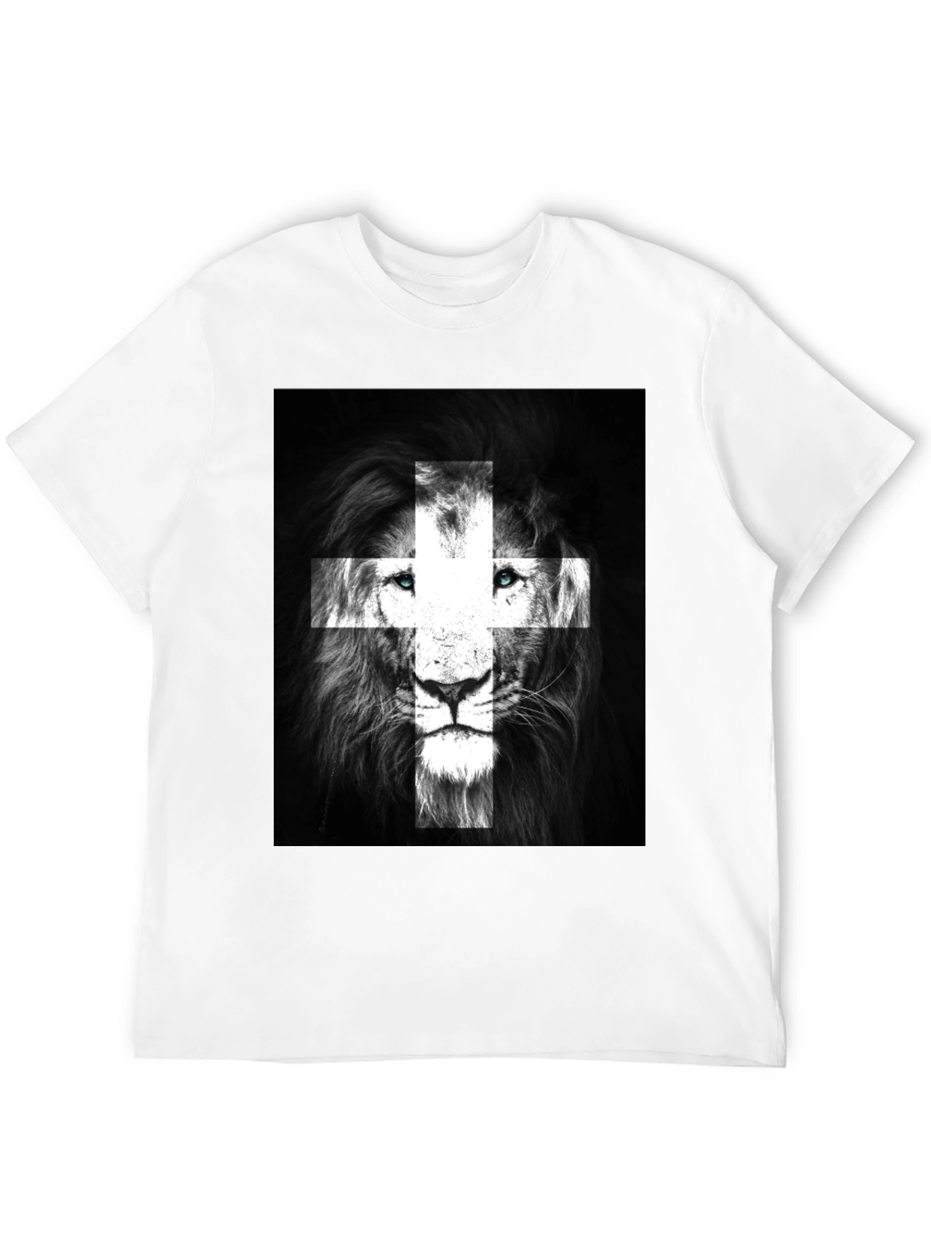 Lion Swiss Flag T-Shirt - Black