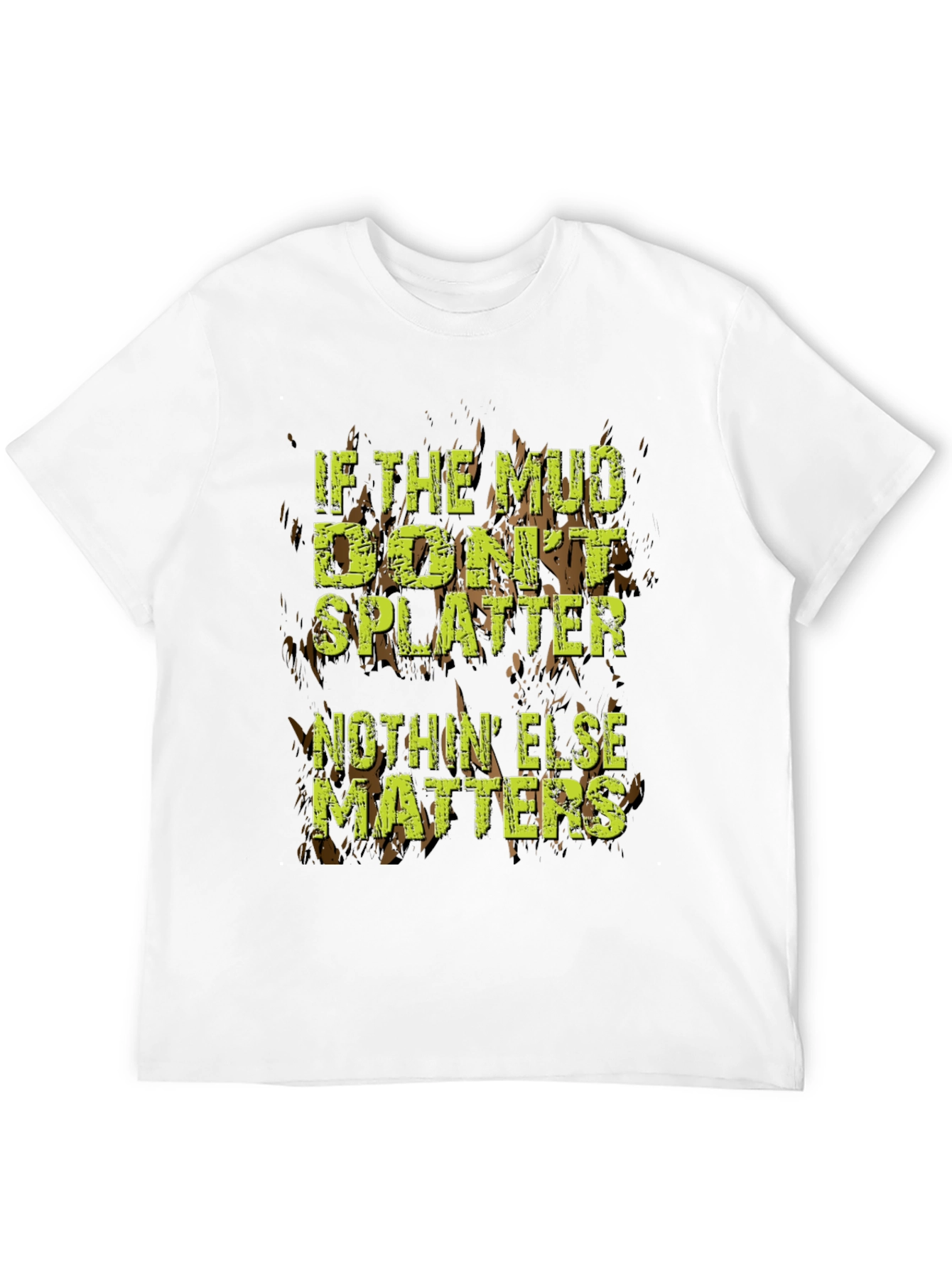 Mud Splatter Graphic Tee - Off-Road Adventure T-Shirt