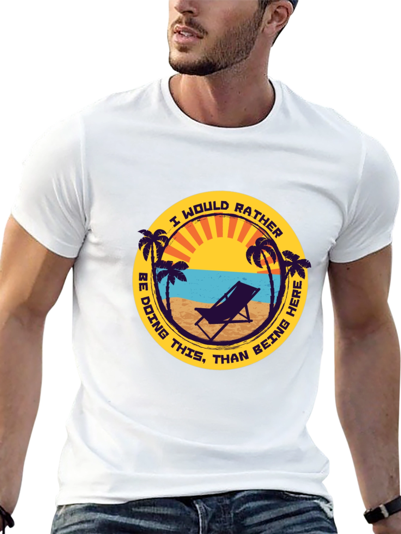 Relaxing Beach Scene T-Shirt - Vacation Vibes