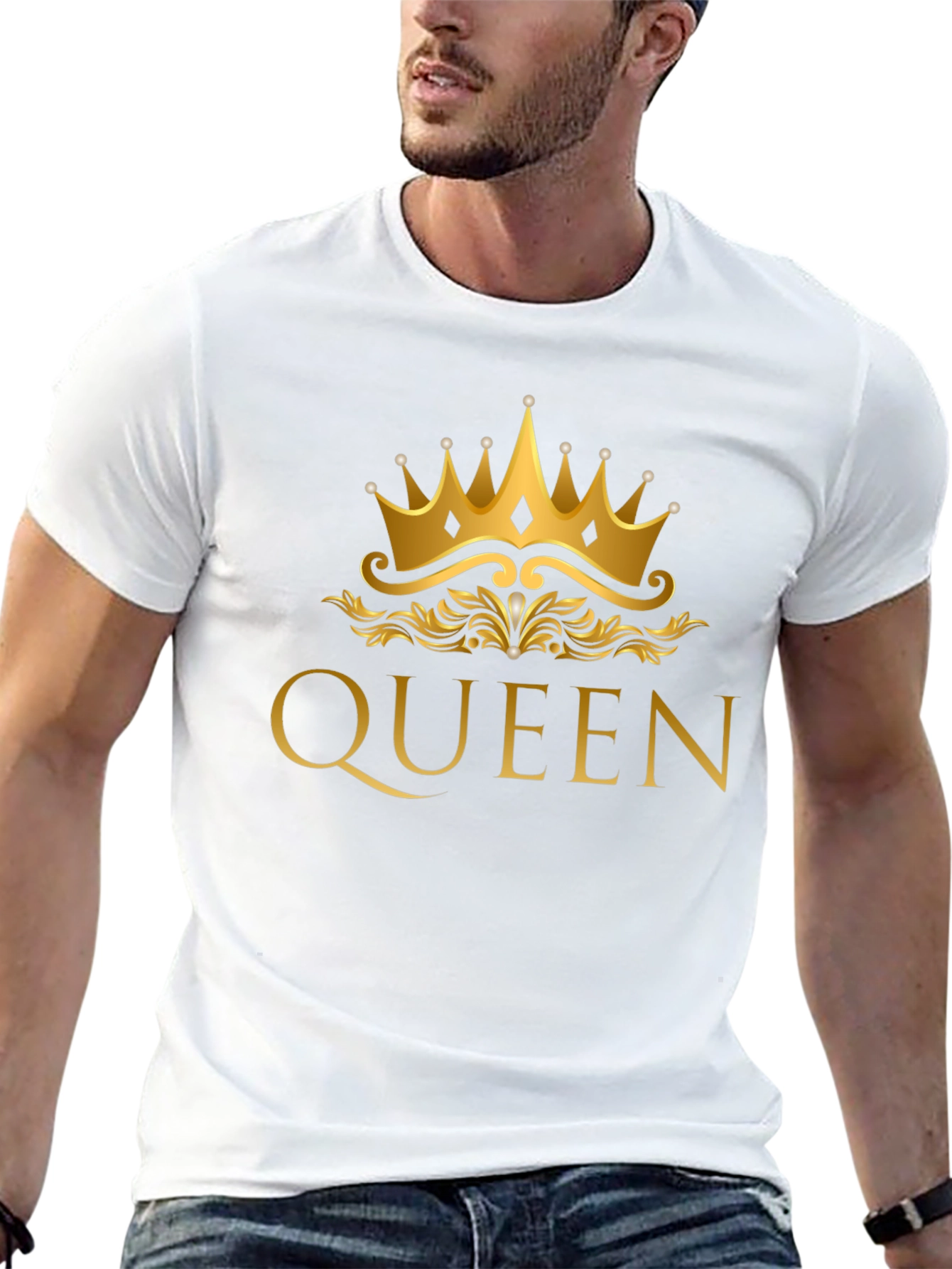 Queen Crown Graphic Black T-Shirt