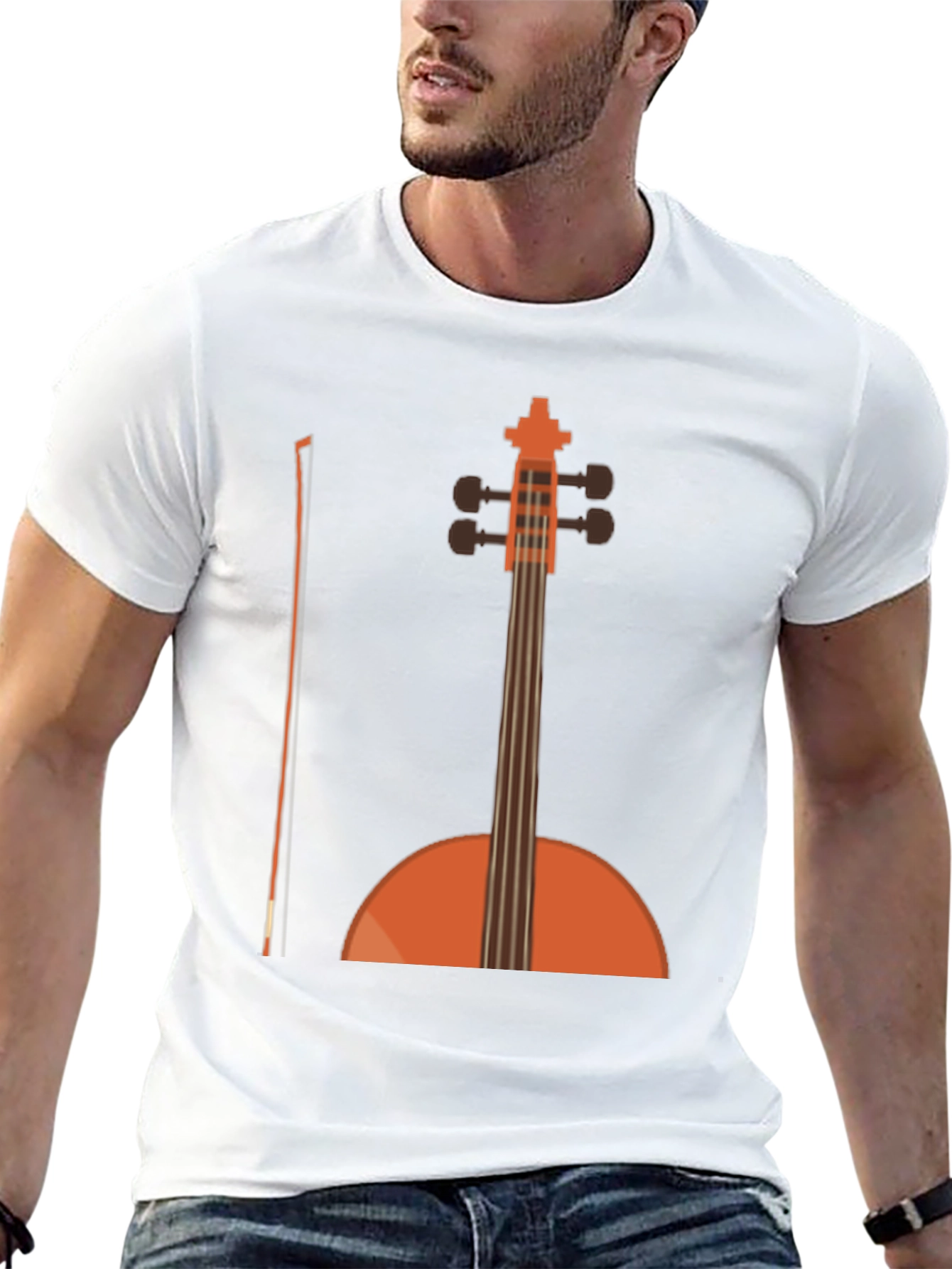 Cello Graphic T-Shirt - Black Musical Tee