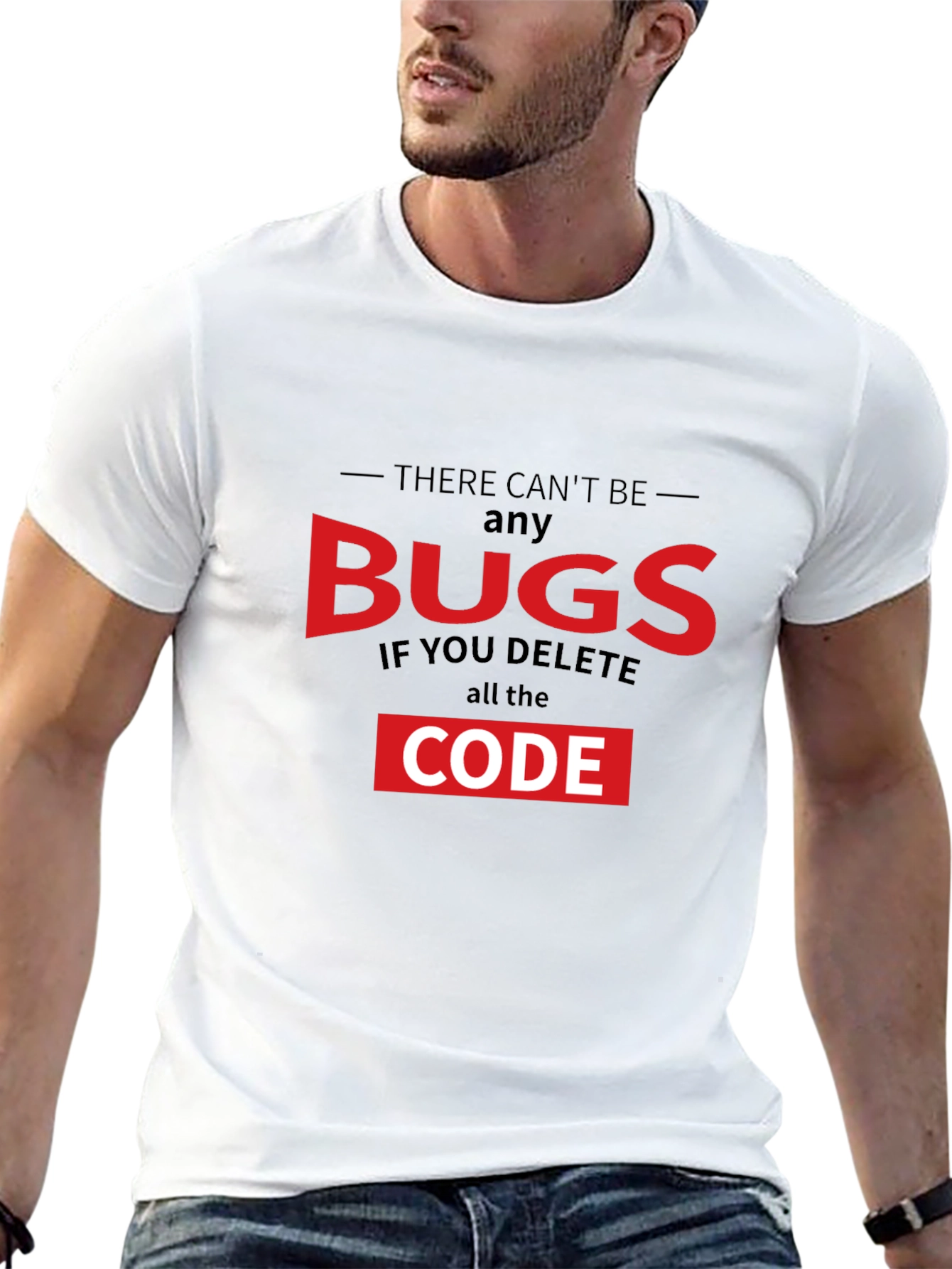 No Bugs Delete Code T-Shirt Programmer Humor Tee
