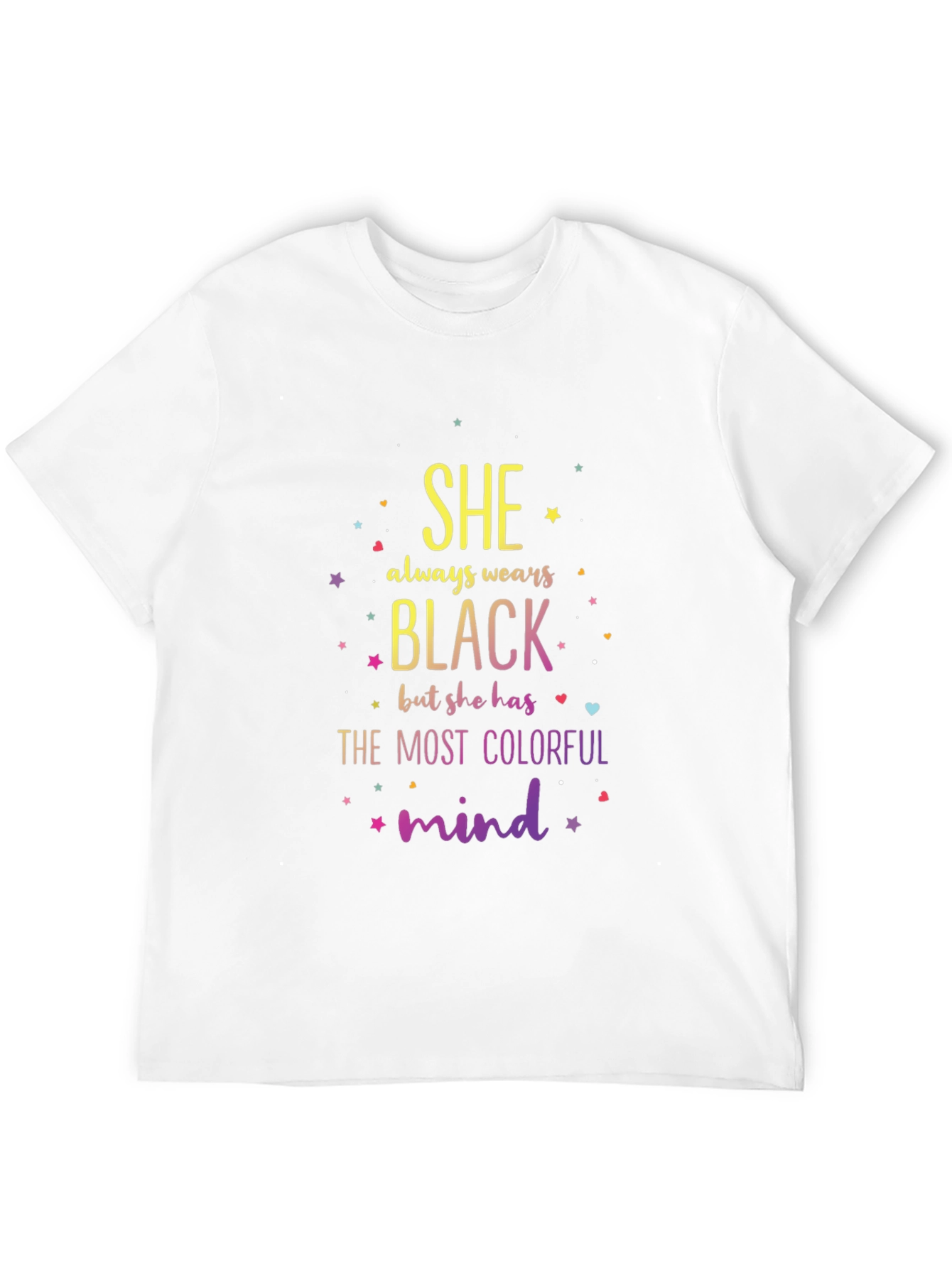 Colorful Mind Black T-Shirt