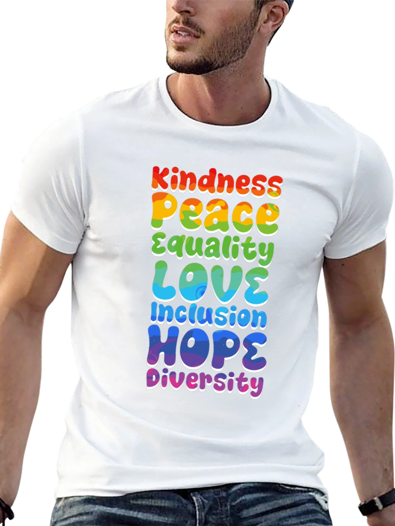 Kindness Peace Love Equality Inclusion Hope Diversity Tee