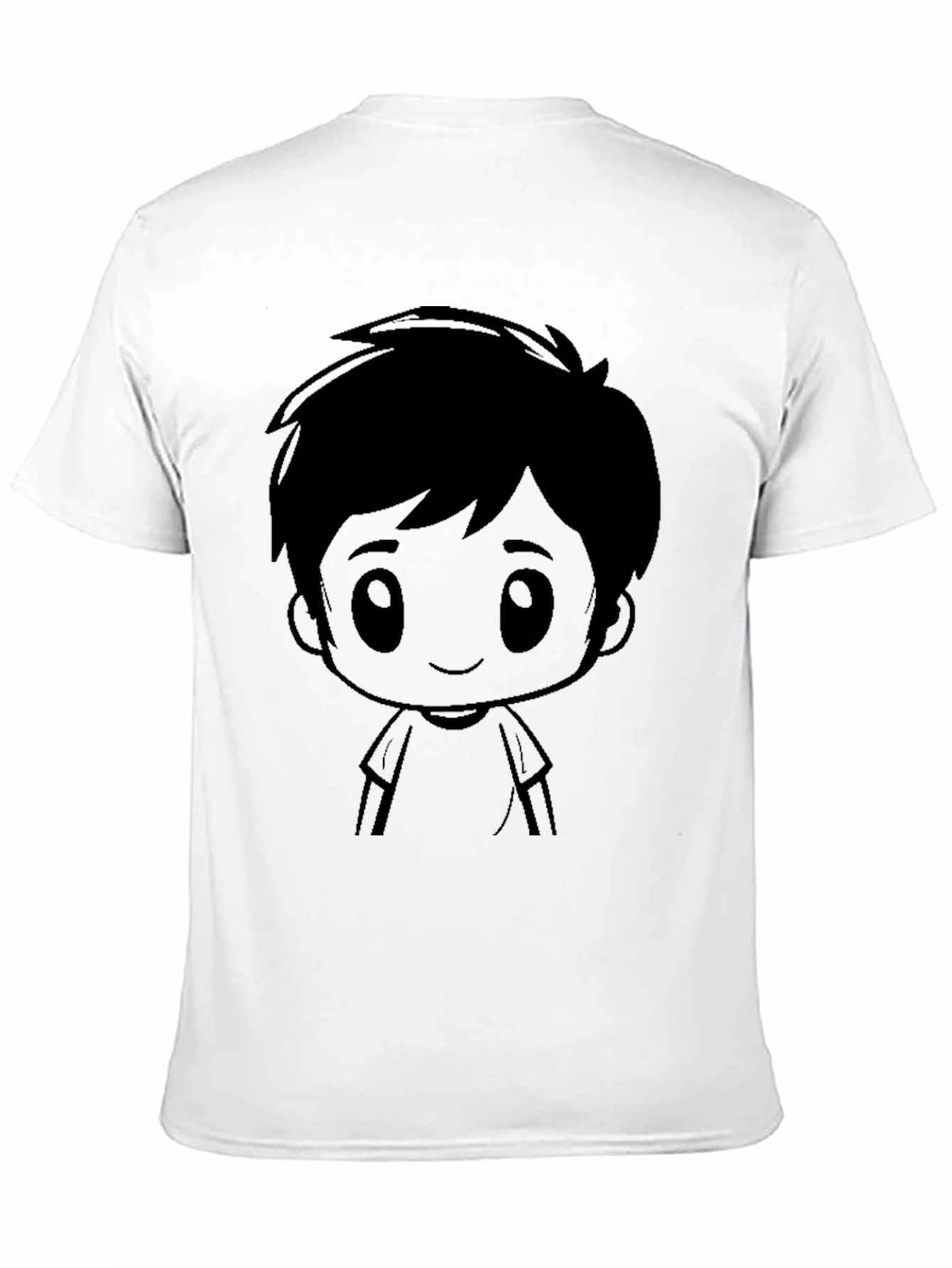 Cartoon Graphic Mens Black T-Shirt