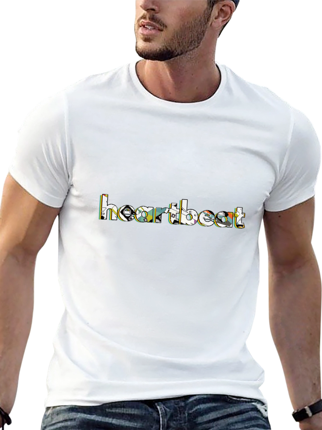 Heartbeat Graphic Print T-Shirt