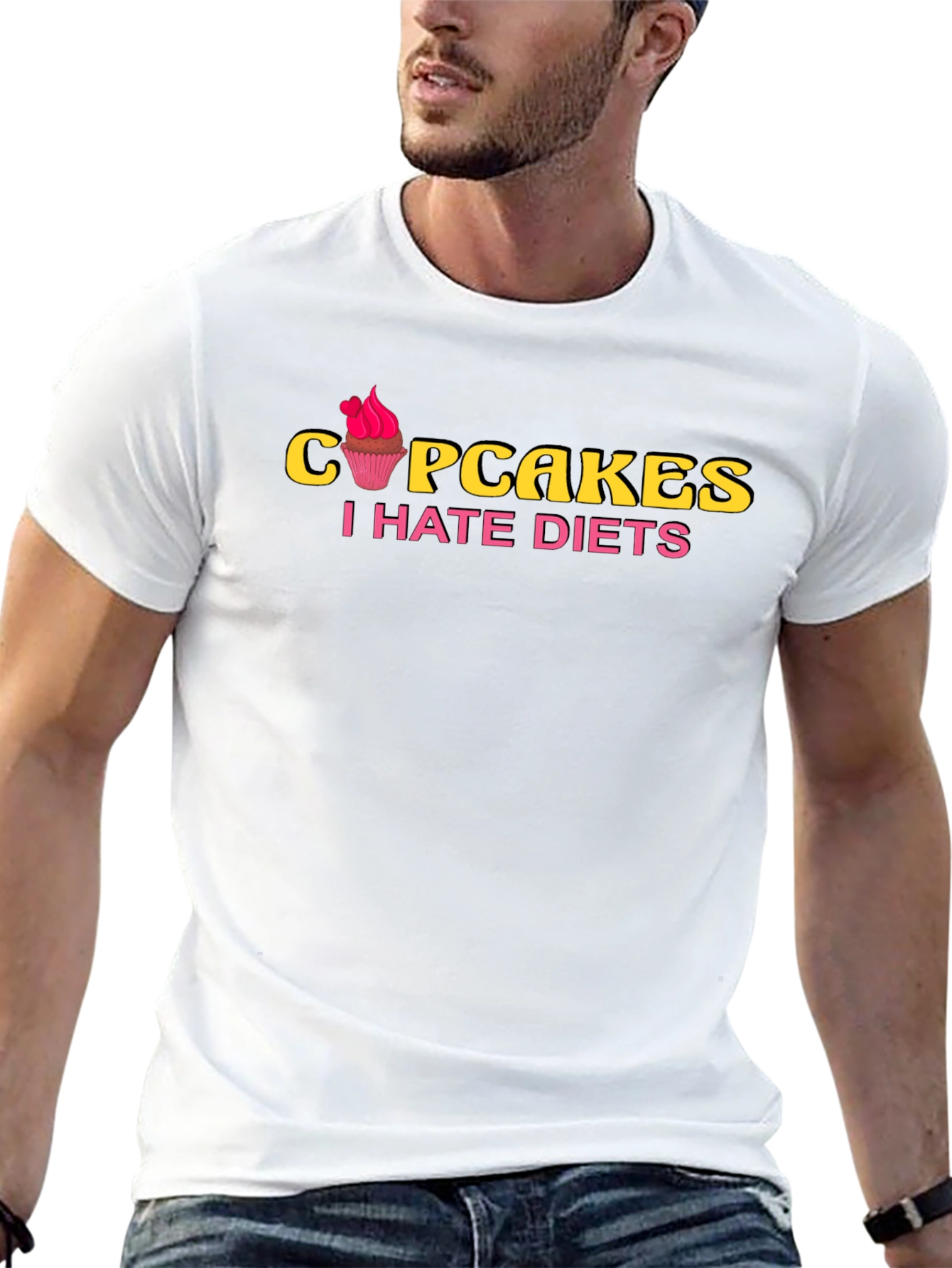 Cupcakes I Hate Diets Graphic Tee