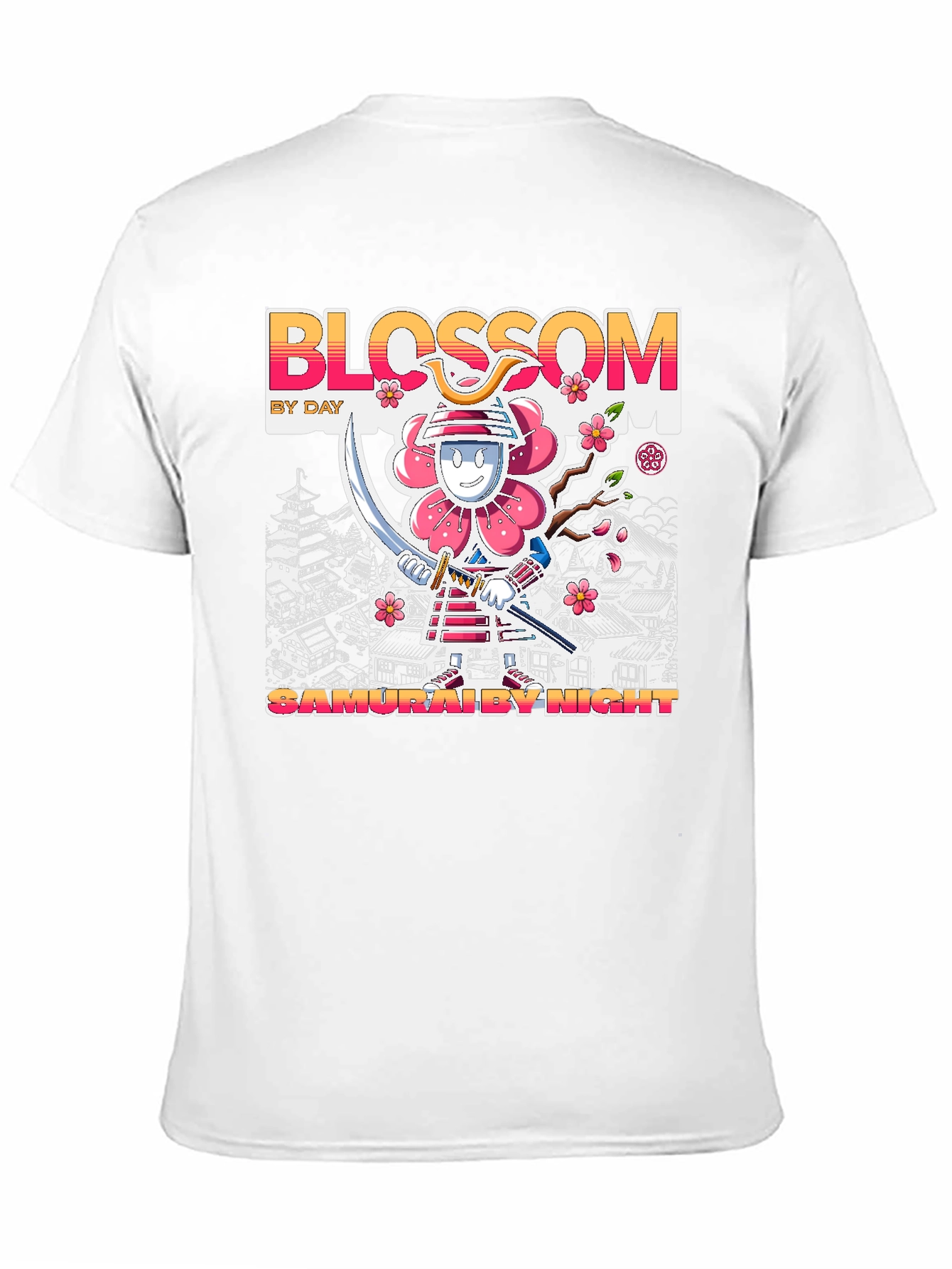 Blossom Samurai Black T-Shirt