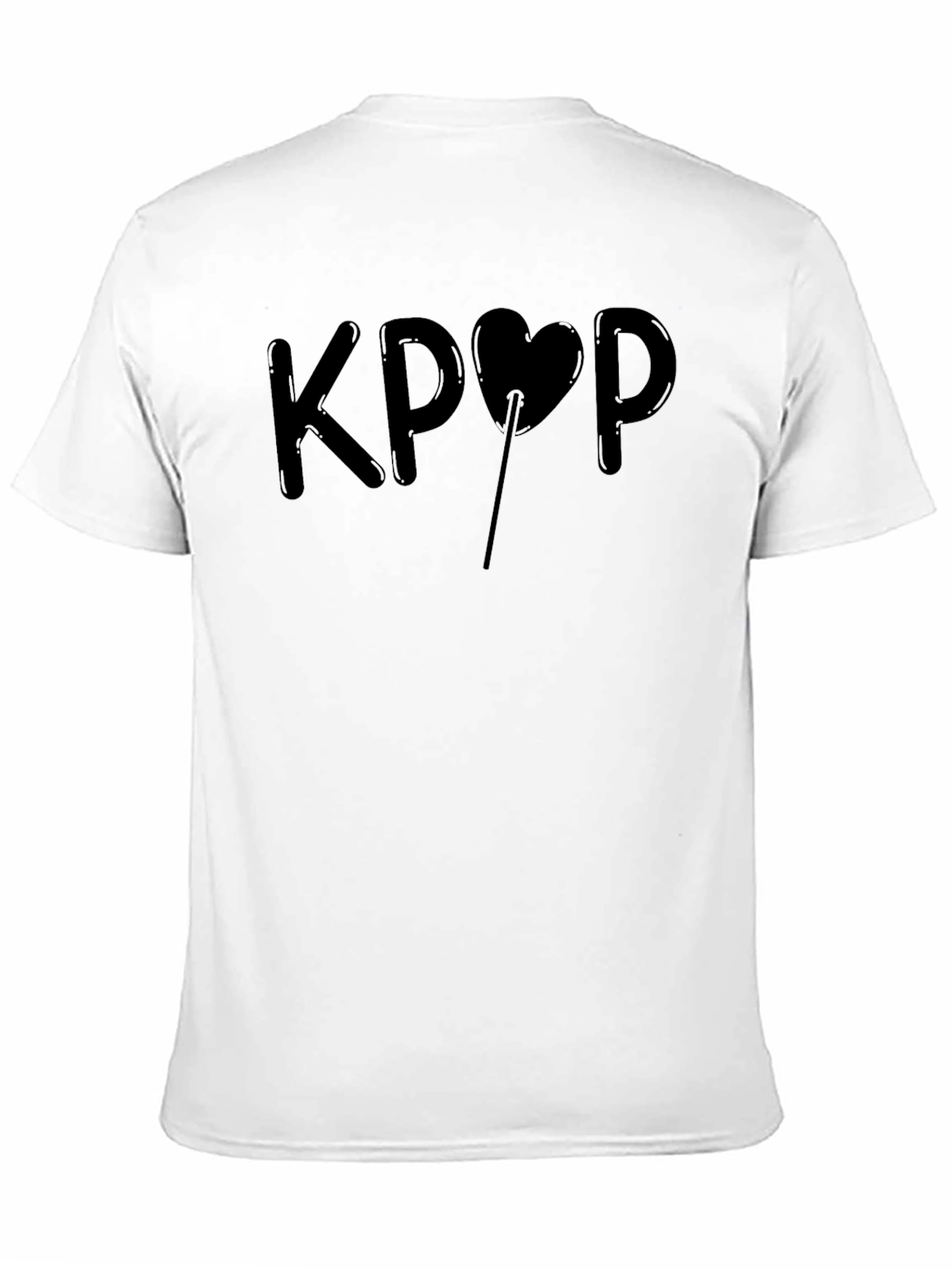 KPOP Heart T-Shirt - Black