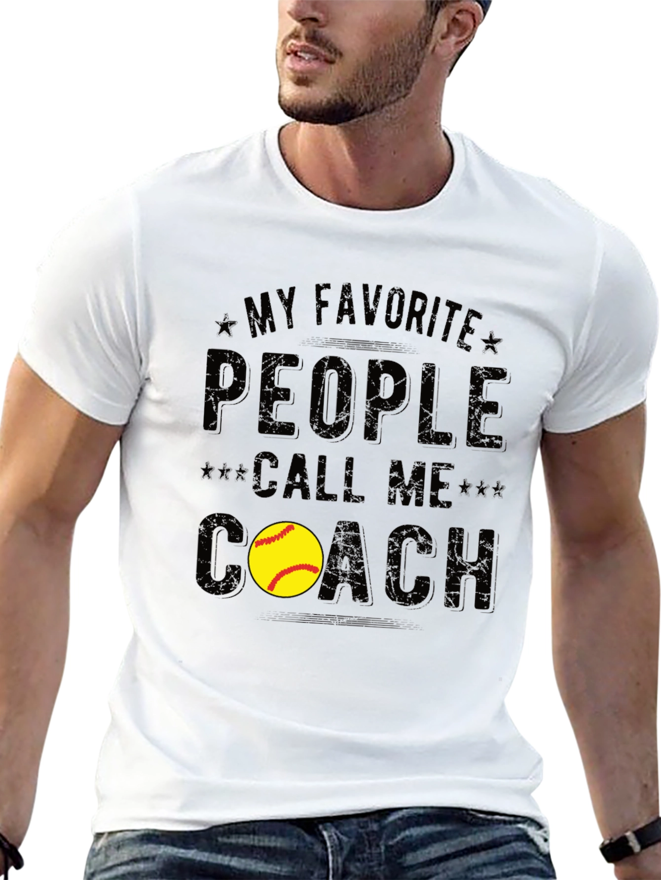 My Favorite People Call Me Coach Graphic Tee