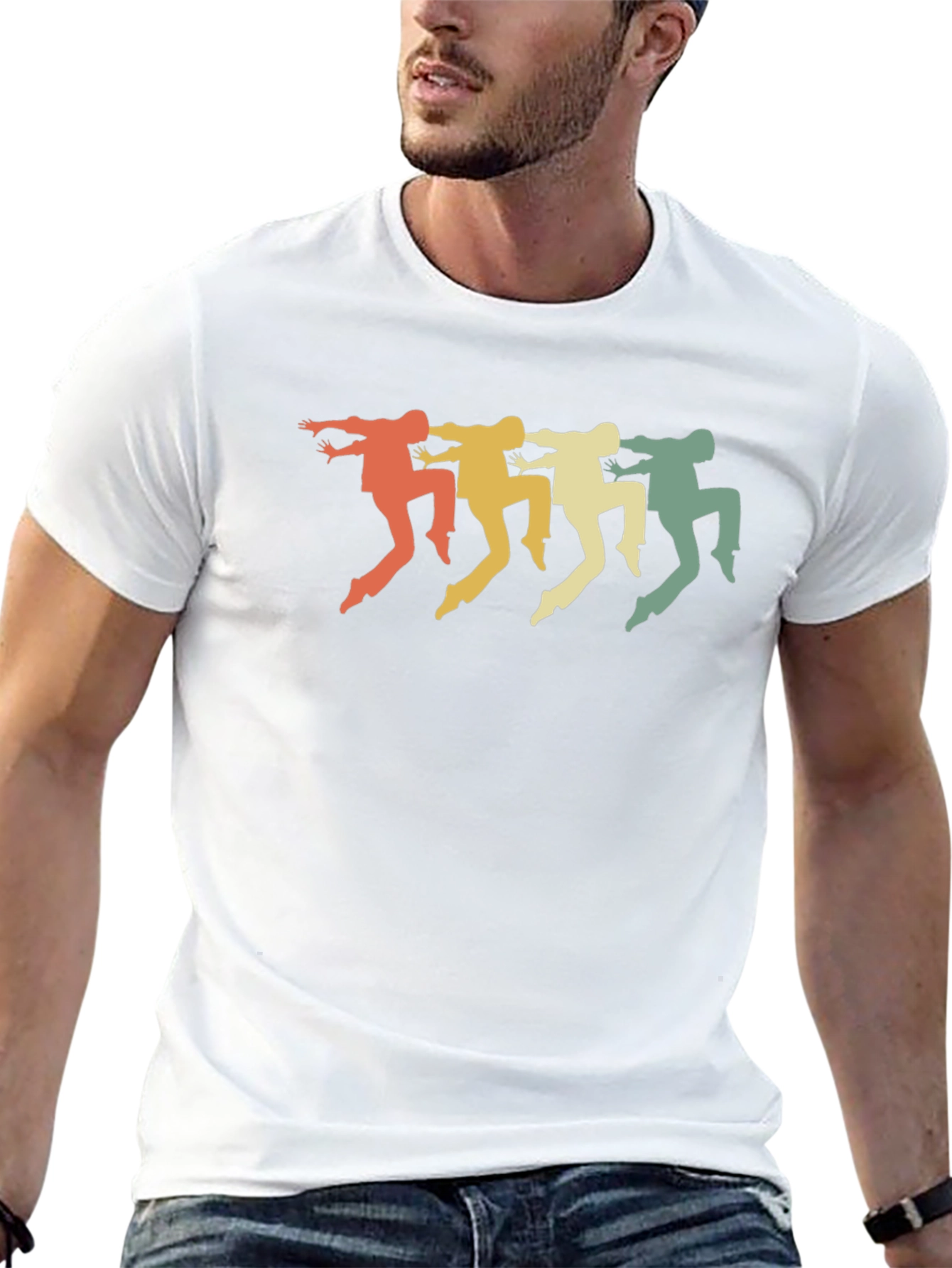 Retro Dance Silhouette Graphic T-Shirt