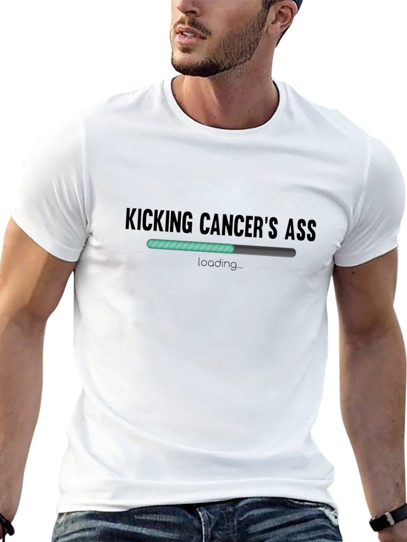 Kicking Cancers Ass Loading T-Shirt