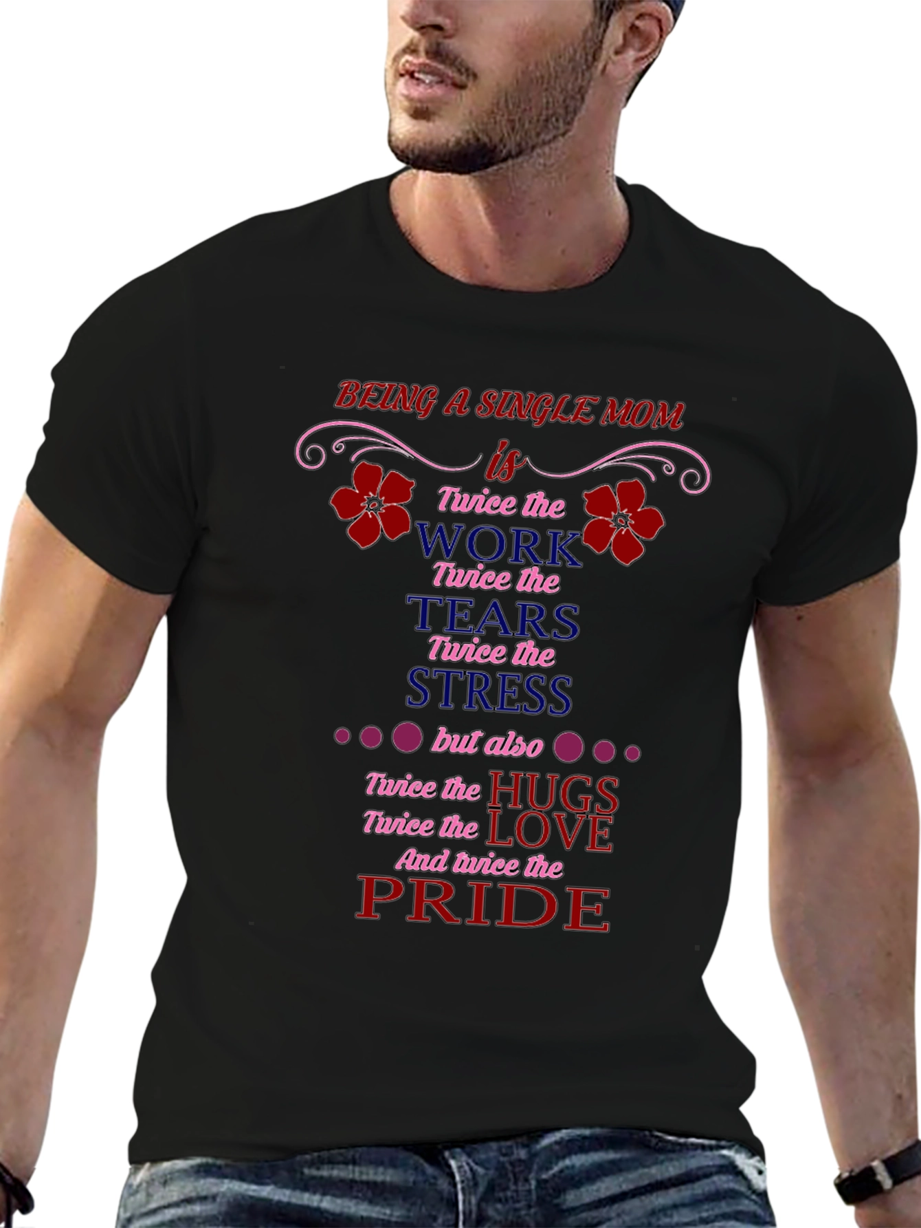 Single Mom Pride T-Shirt - Twice the Love!