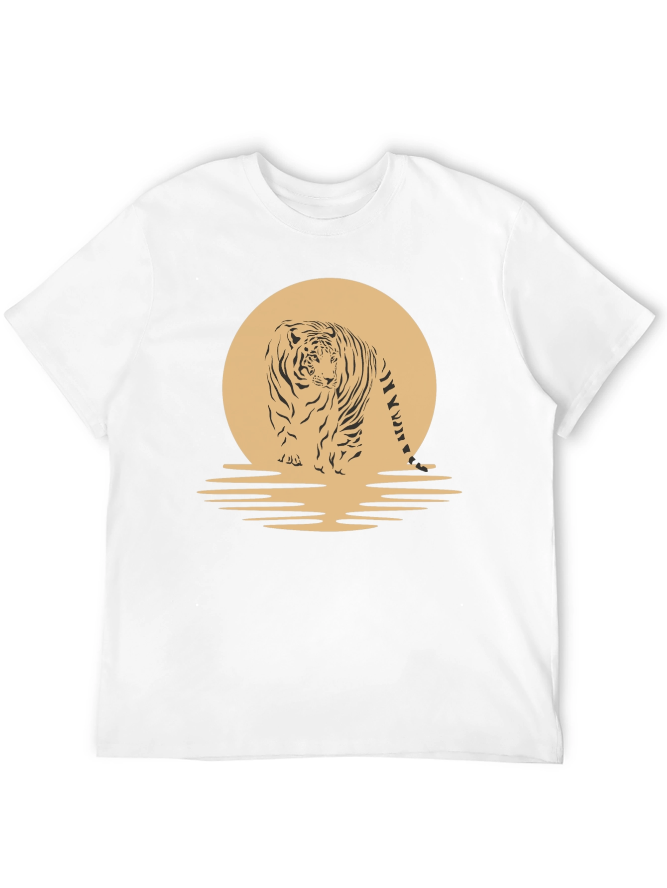 Tiger Sunset Graphic Tee - Cool Animal T-Shirt