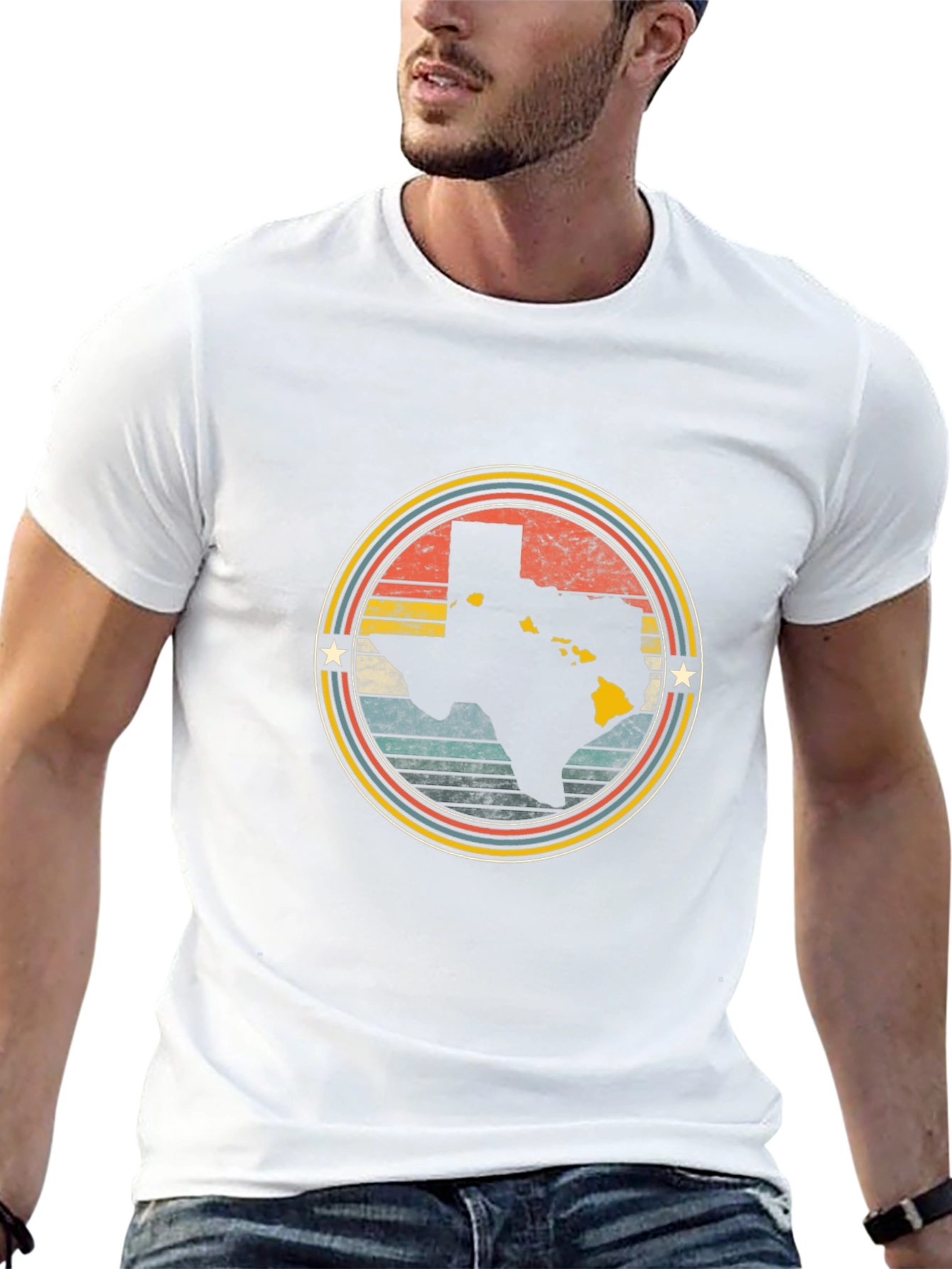 Texas Hawaii Graphic T-Shirt