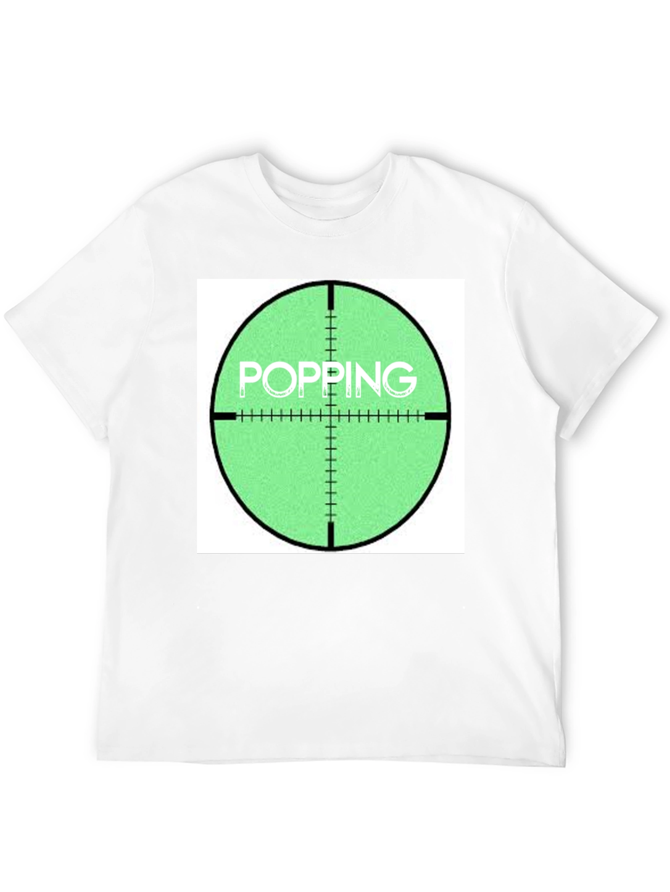 Popping Target Graphic Tee - Funny Sniper Shirt