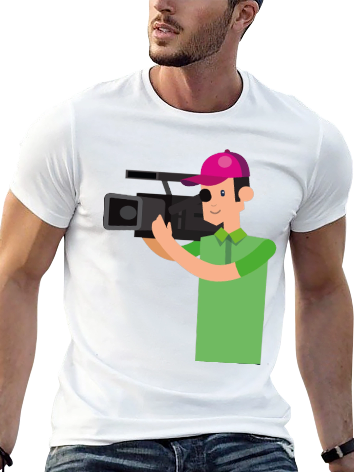 Cameraman Graphic Tee - Stylish & Unique Design