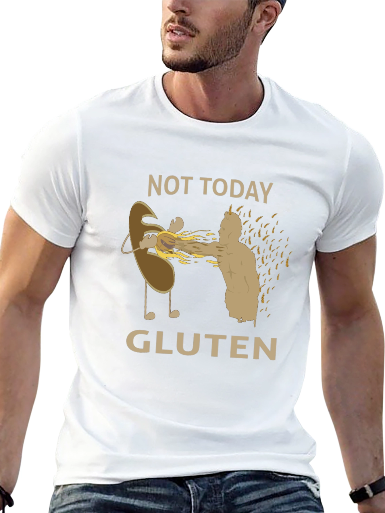 Not Today Gluten Black T-Shirt