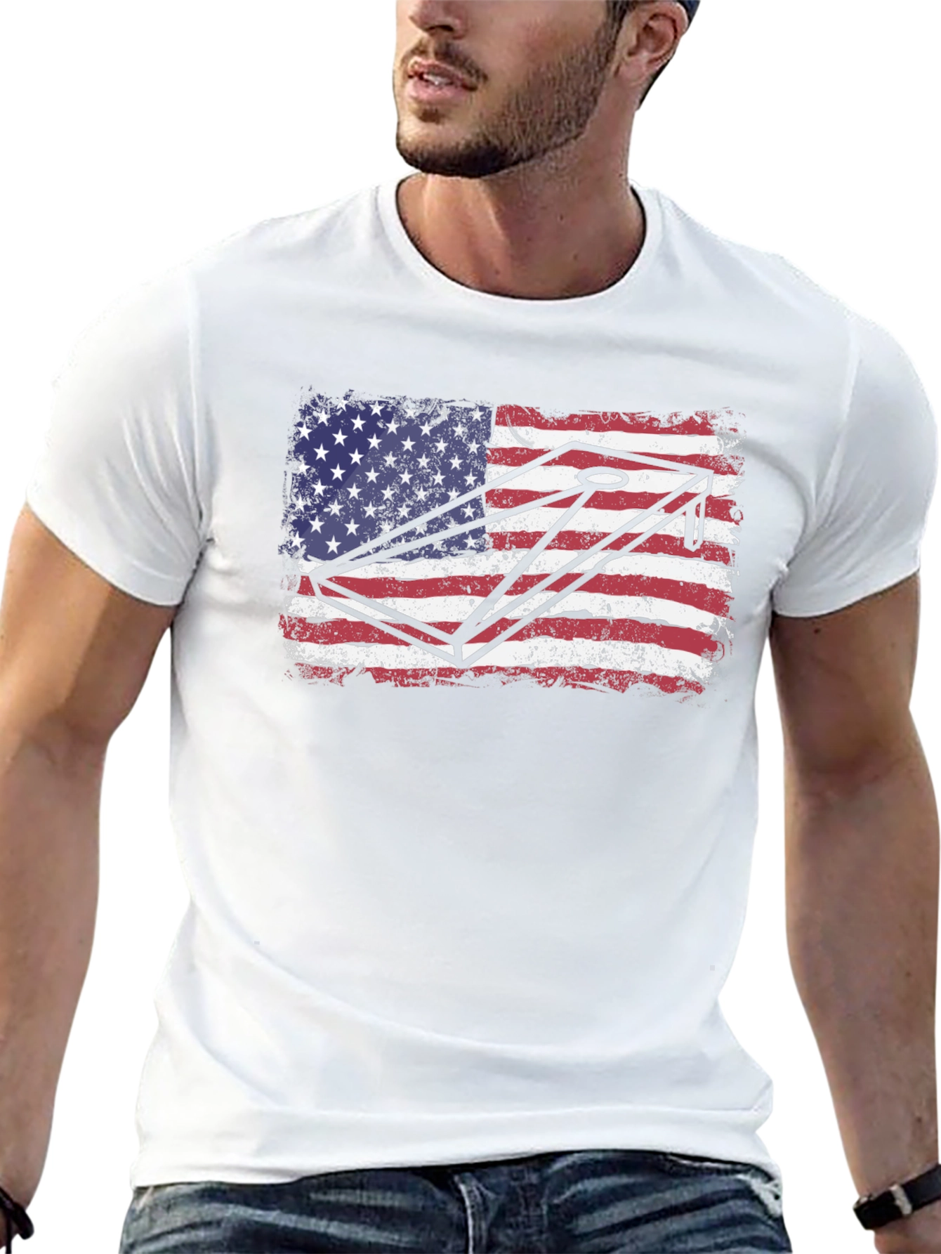 American Flag Cornhole T-Shirt
