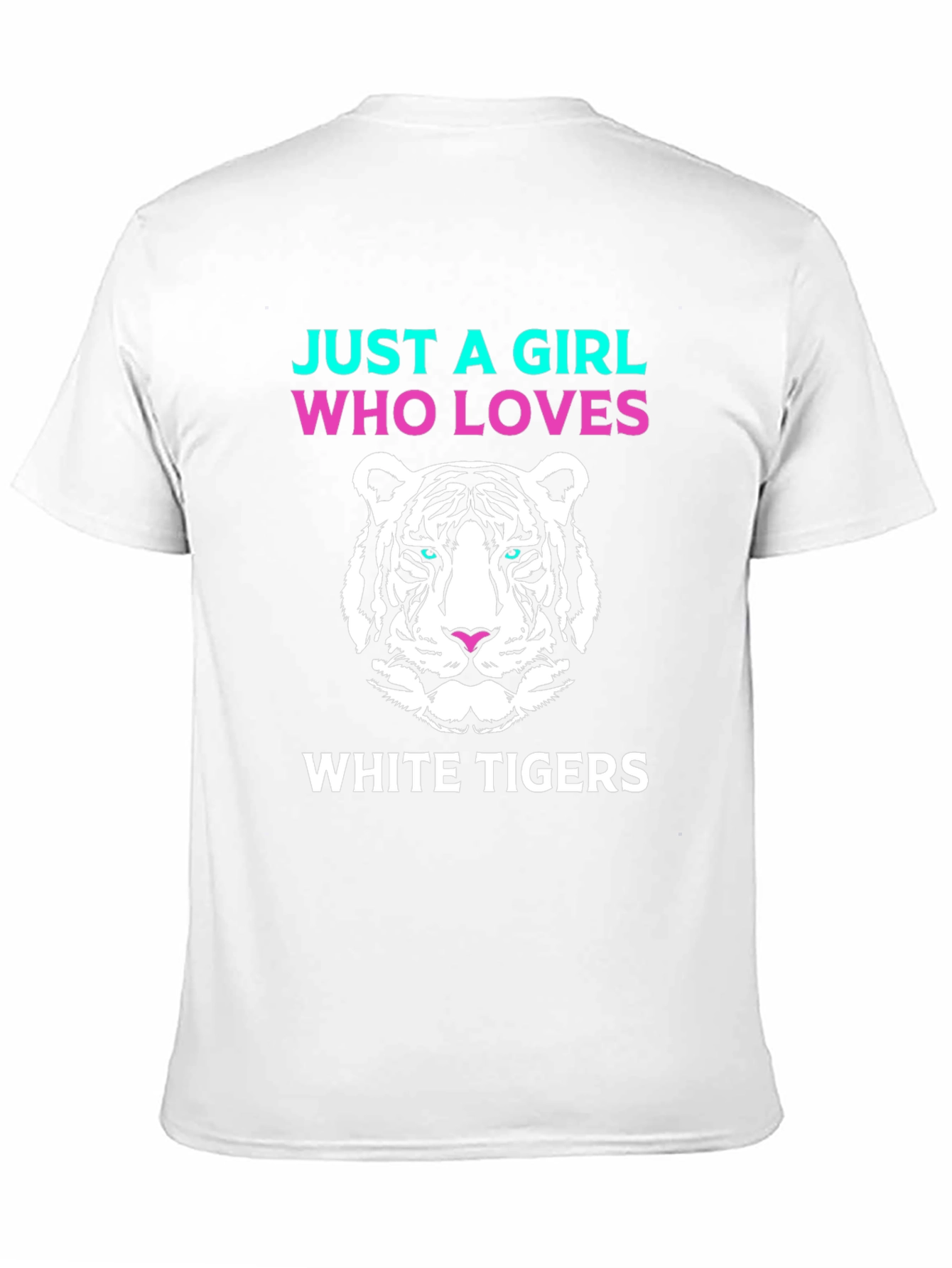 Just A Girl Who Loves White Tigers Graphic Tee