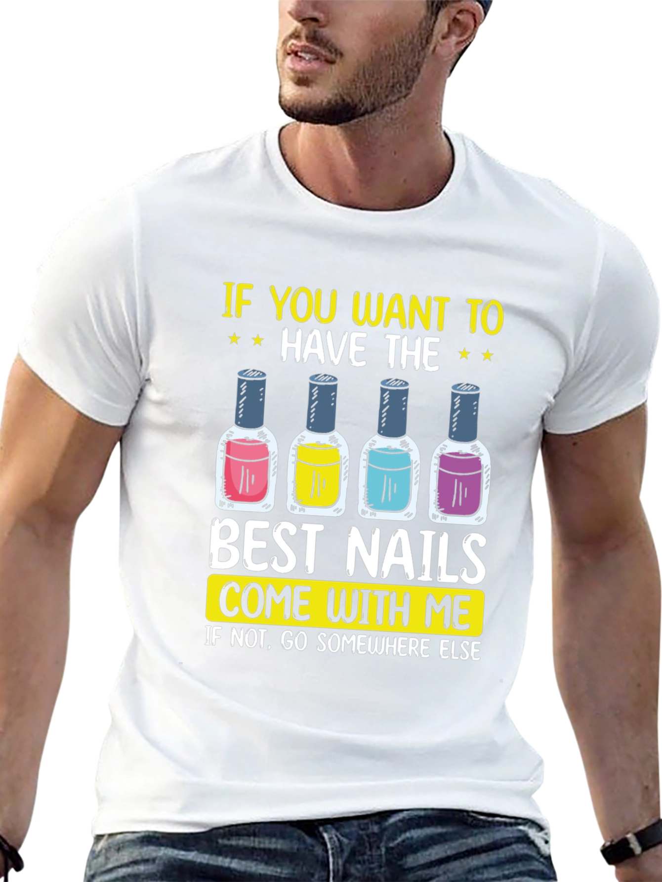 Best Nails Graphic Tee - Nail Polish Design