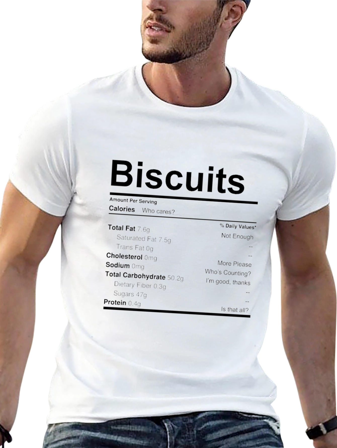 Biscuits Nutrition Facts Novelty T-Shirt