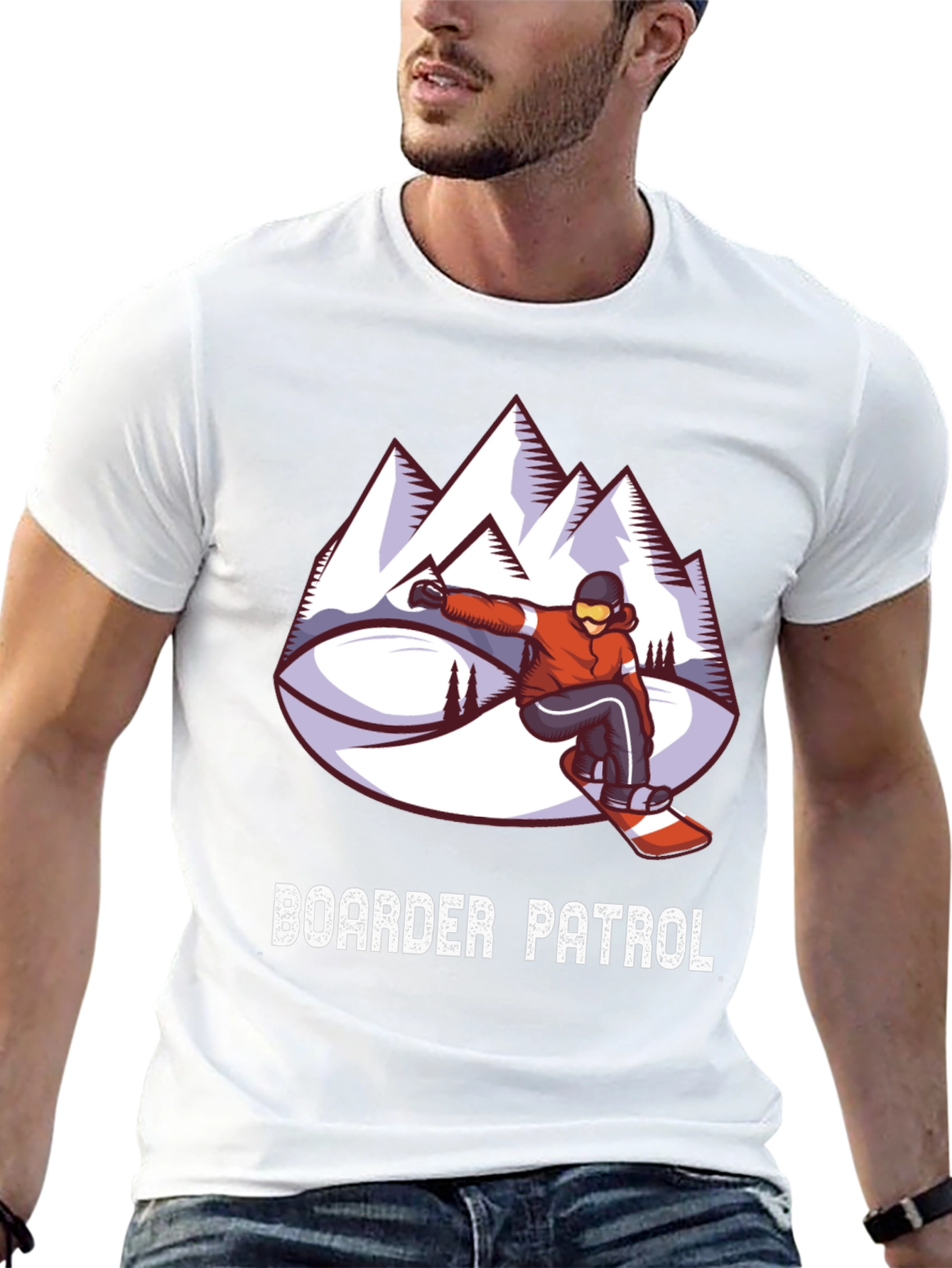 Boarder Patrol Graphic Tee - Snowboarding T-Shirt