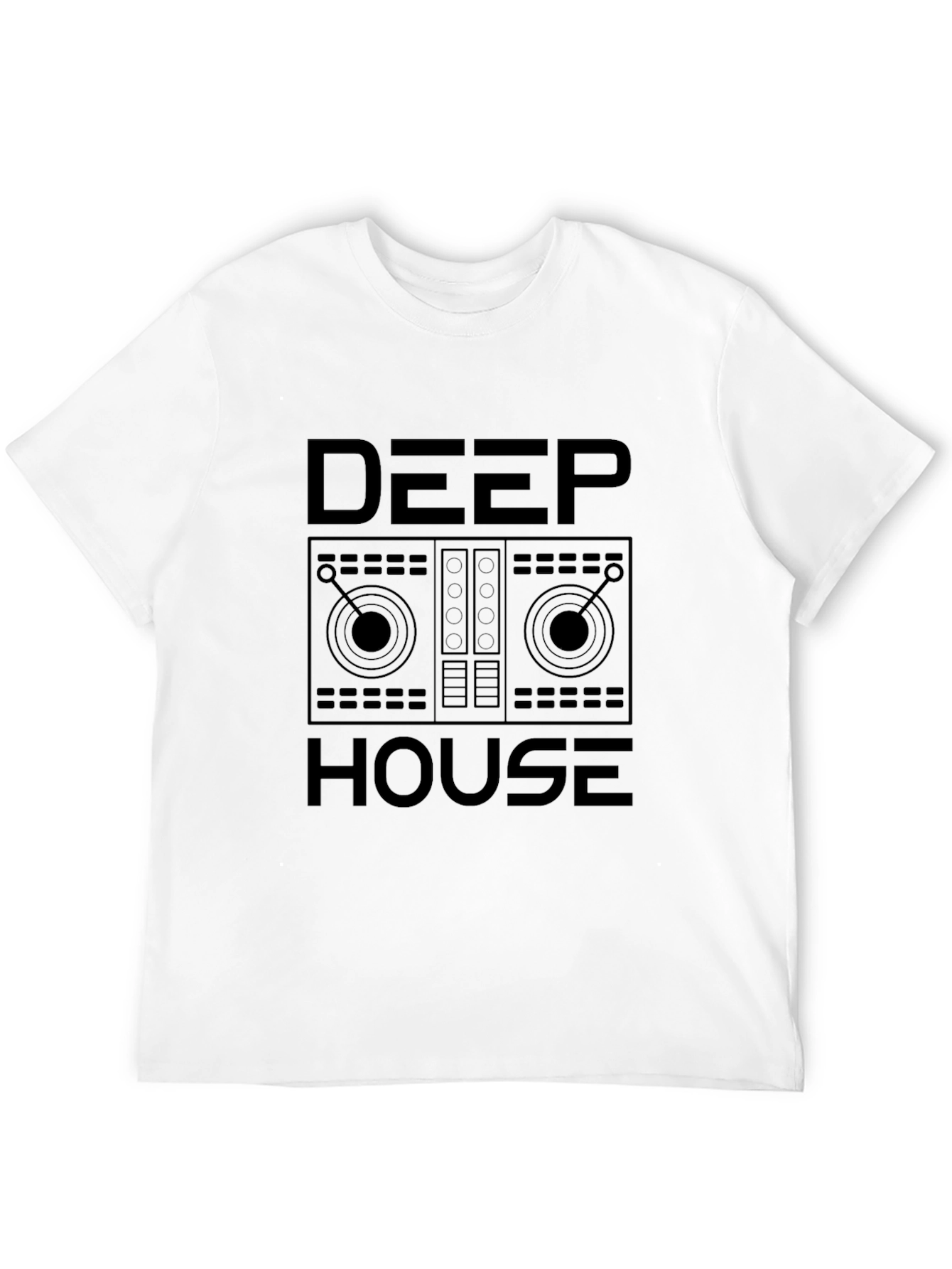 Deep House DJ T-Shirt - Black Music Lover Tee