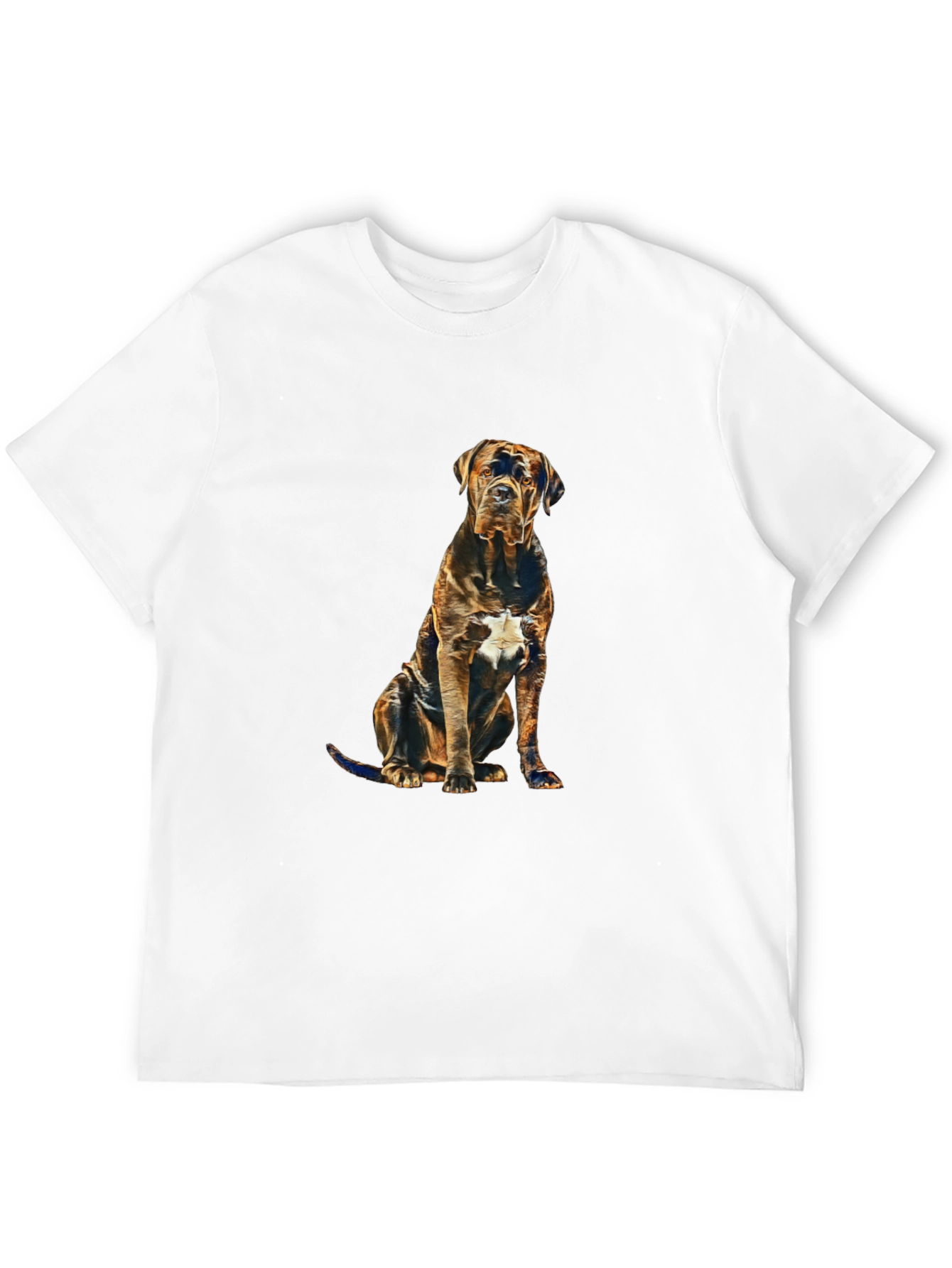 Dog Graphic Black T-Shirt for Men