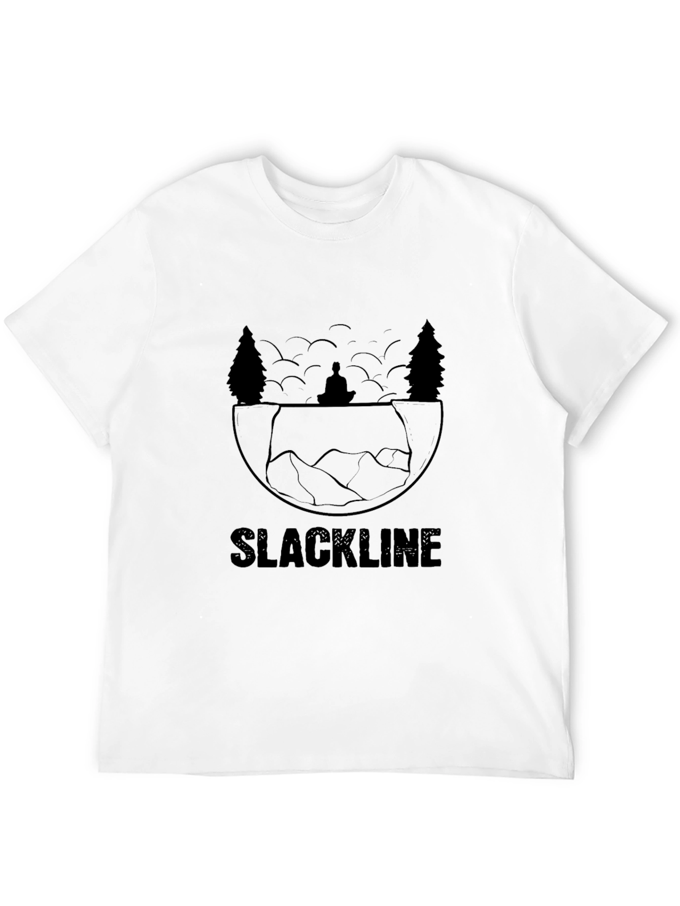 Slackline Zen T-Shirt - Mens Black Graphic Tee