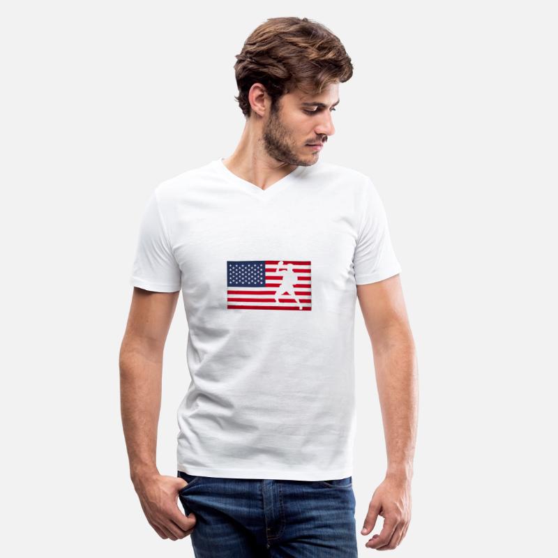 USA Table Tennis Player American Flag