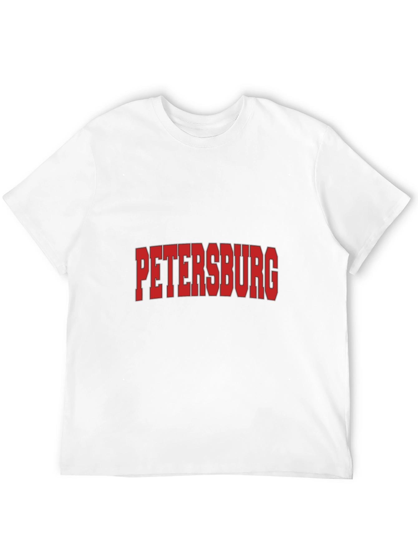 Petersburg Black Graphic T-Shirt - Stylish City Pride!