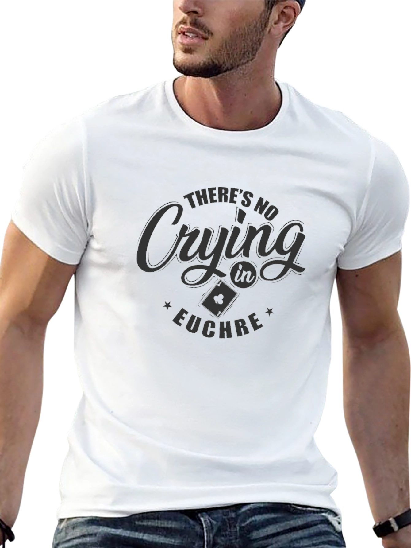 Theres No Crying in Euchre Graphic Tee