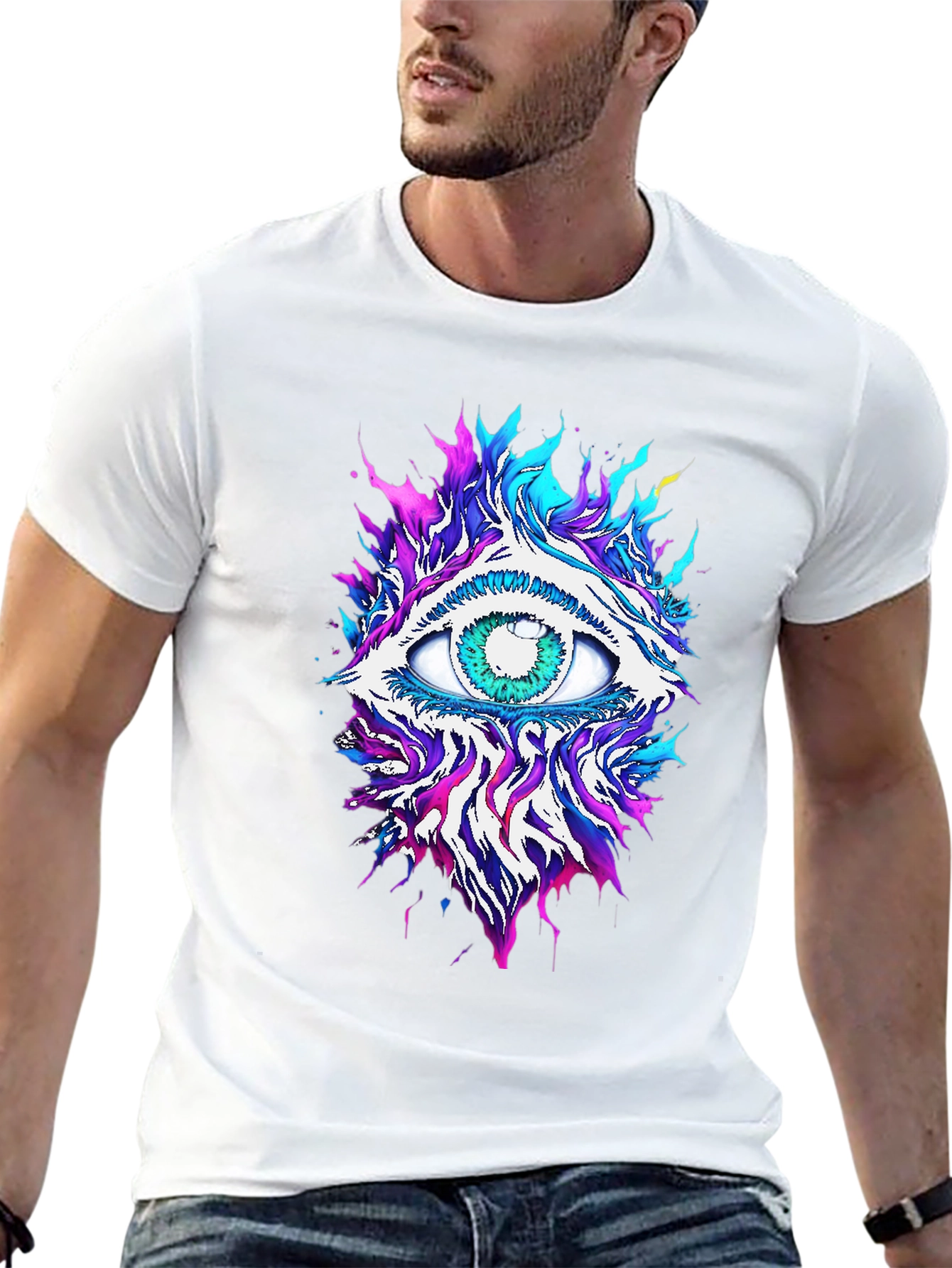 Mystic Eye Graphic Black T-Shirt