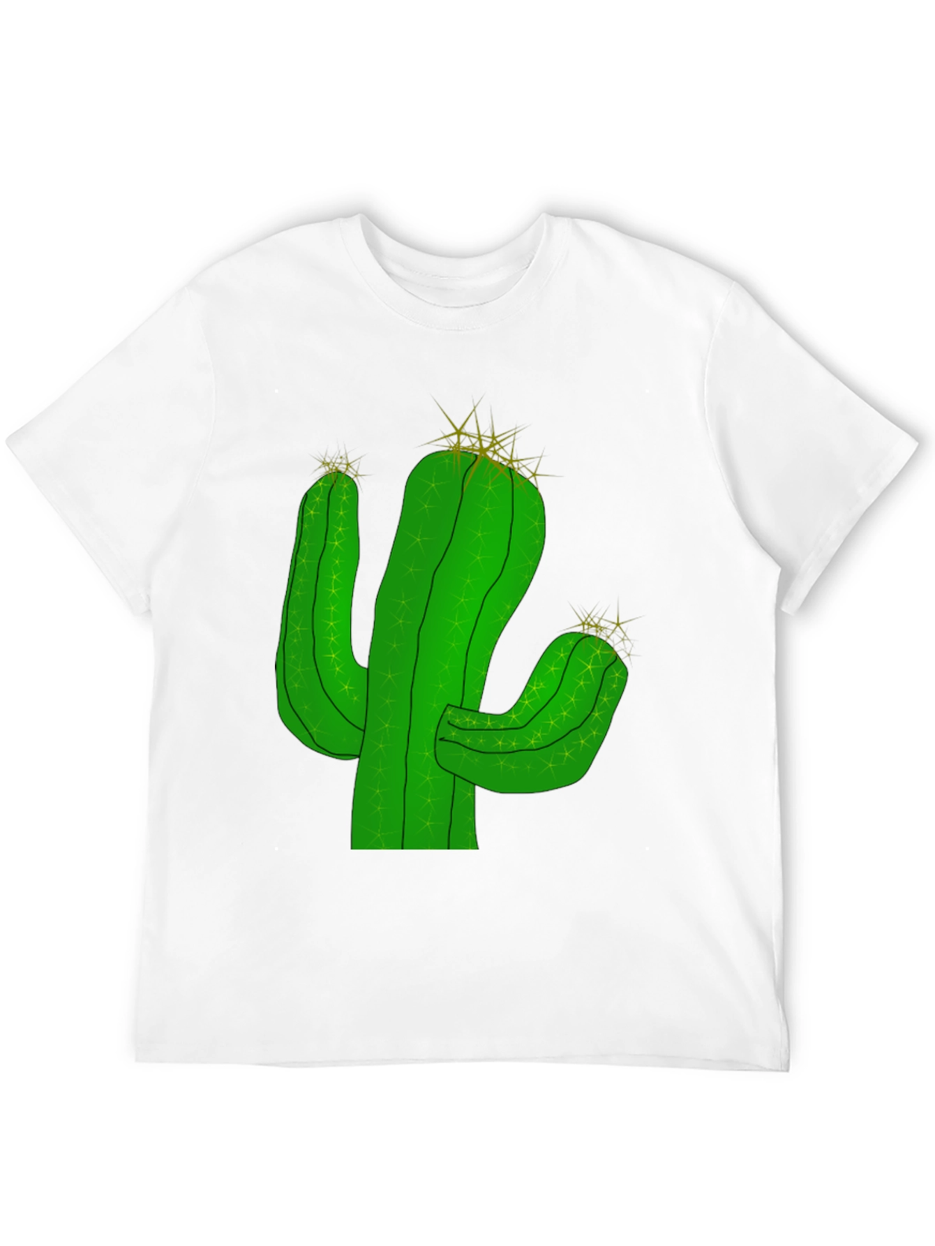 Cactus Graphic Tee - Desert Style Black T-Shirt
