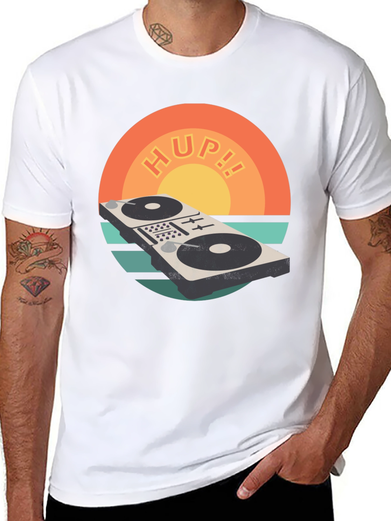 Retro DJ Mixer T-Shirt - HUP!! Graphic Tee