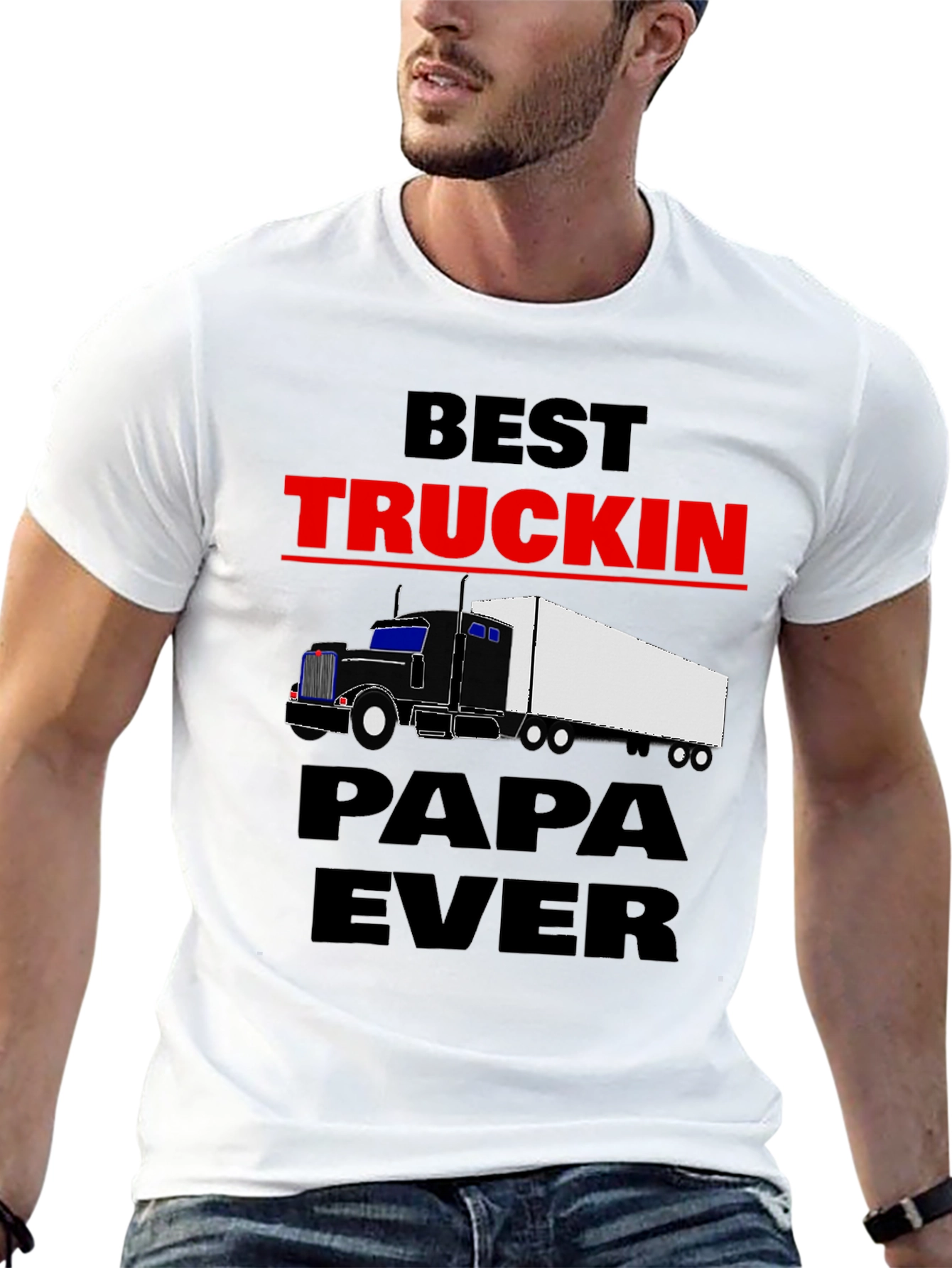Best Truckin Papa Ever T-Shirt