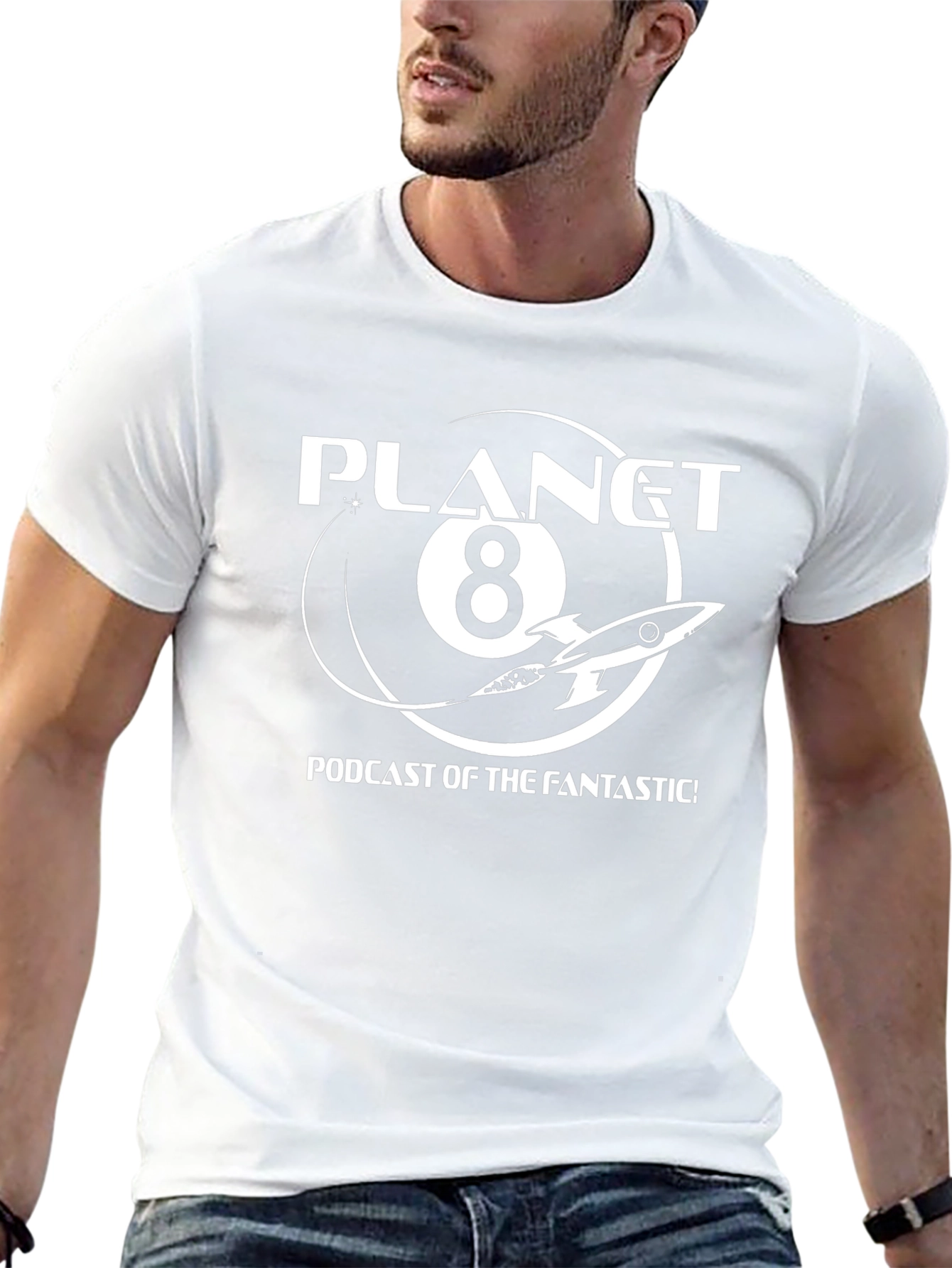 Planet 8 Podcast T-Shirt - Black