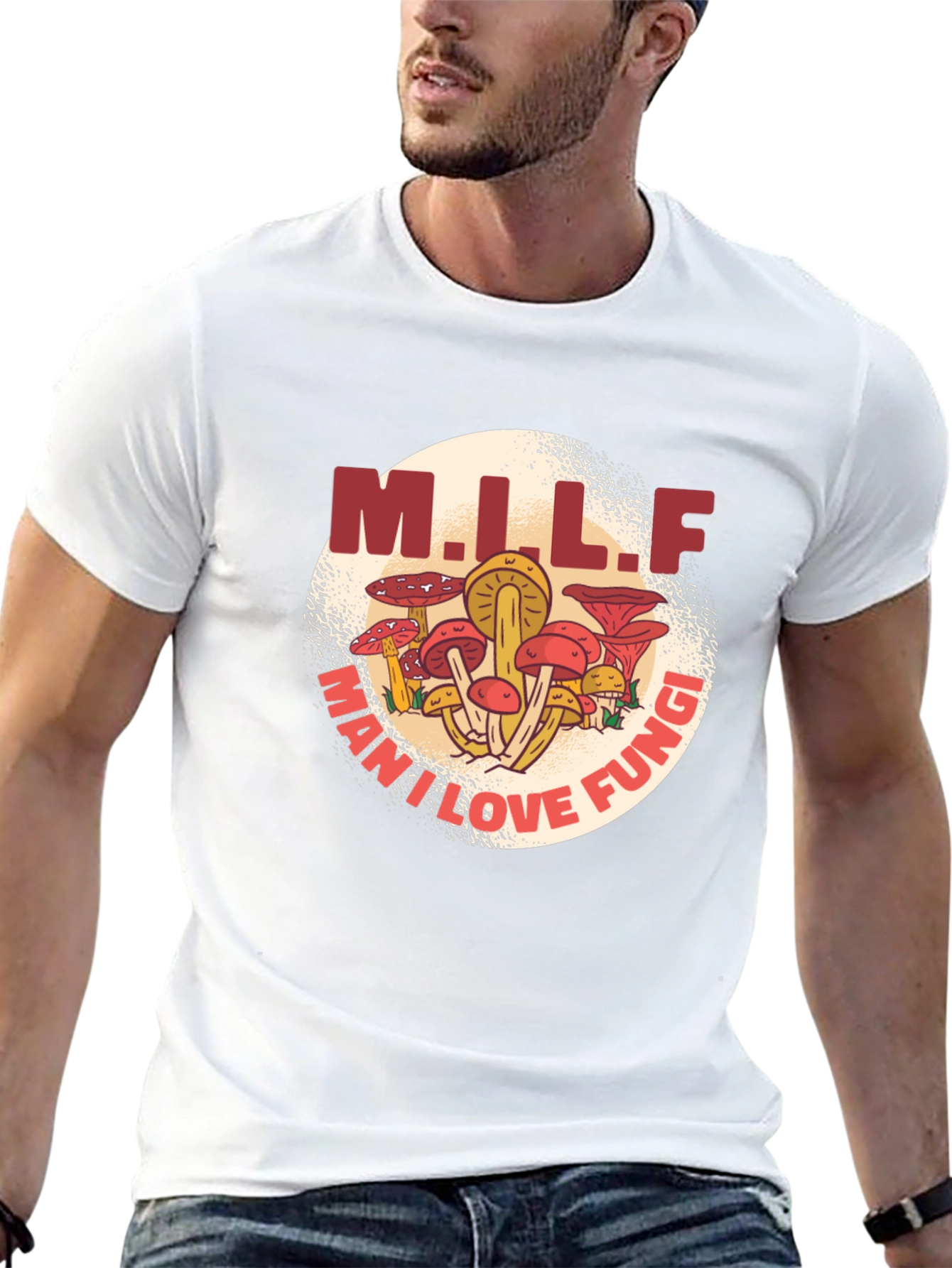 M.I.L.F. May I Love Fungi Graphic T-Shirt