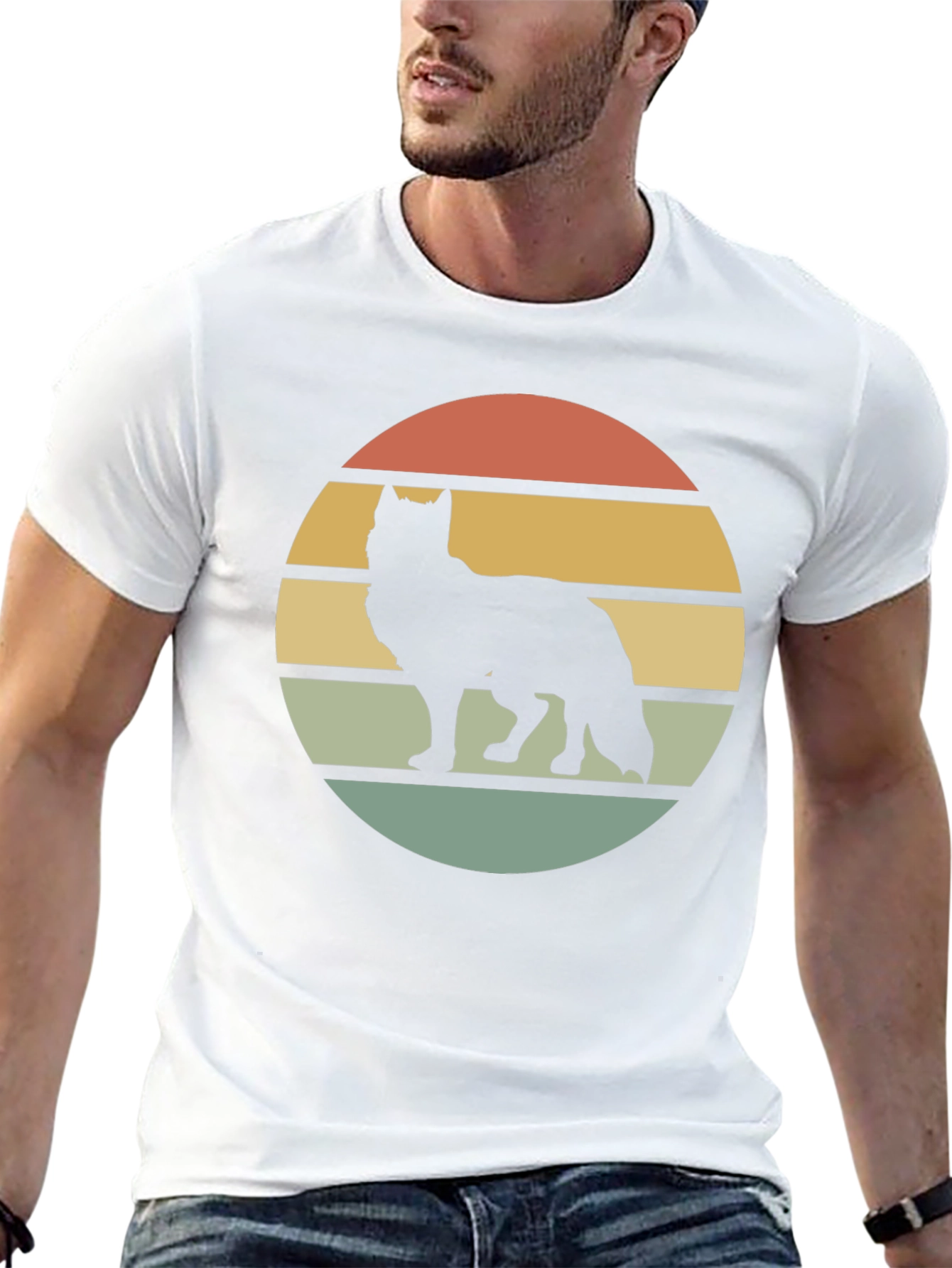 Wolf Silhouette Sunset Tee